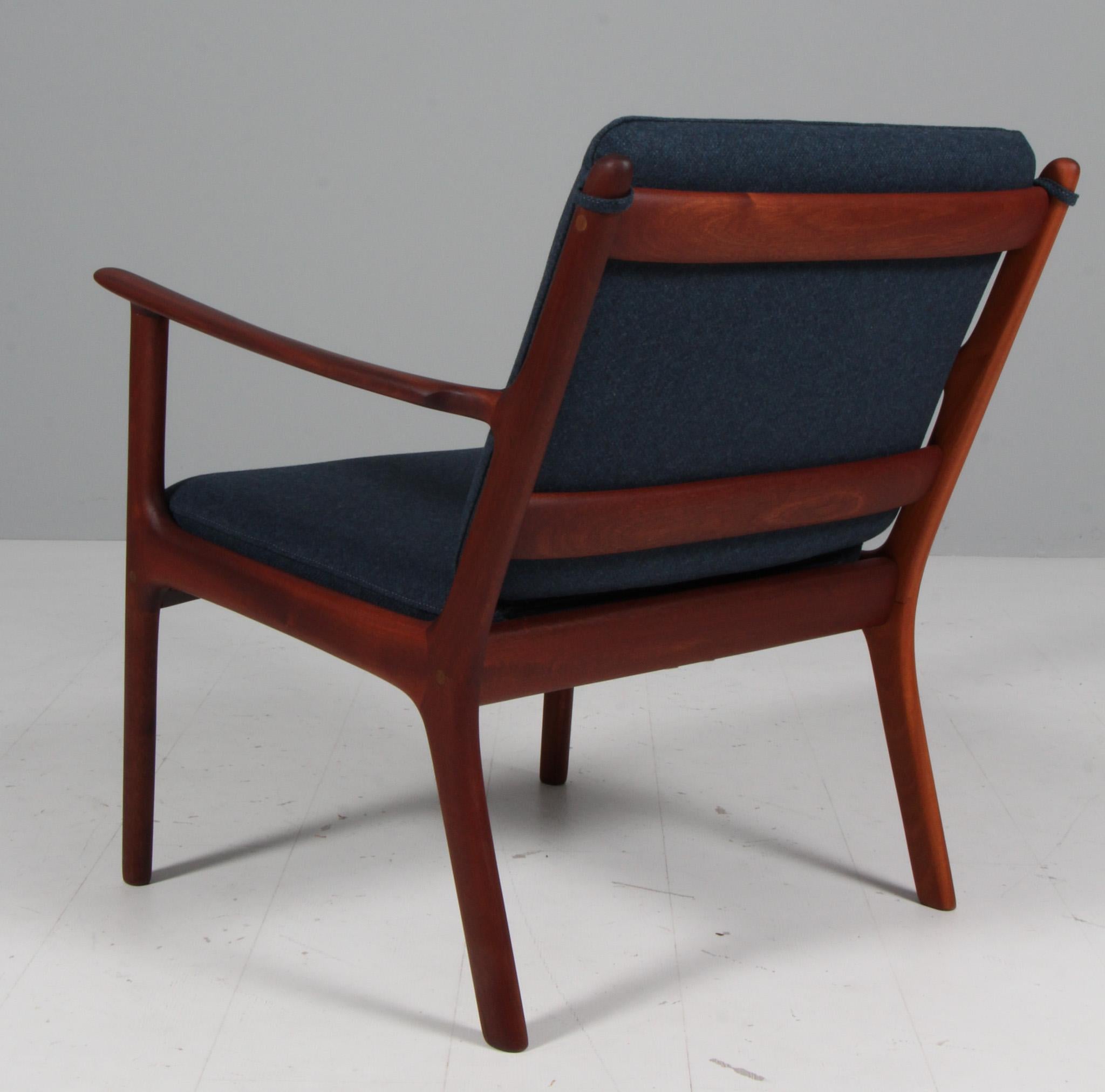 Fauteuils de salon Ole Wanscher, modèle PJ112, laine Excellent état - En vente à Esbjerg, DK