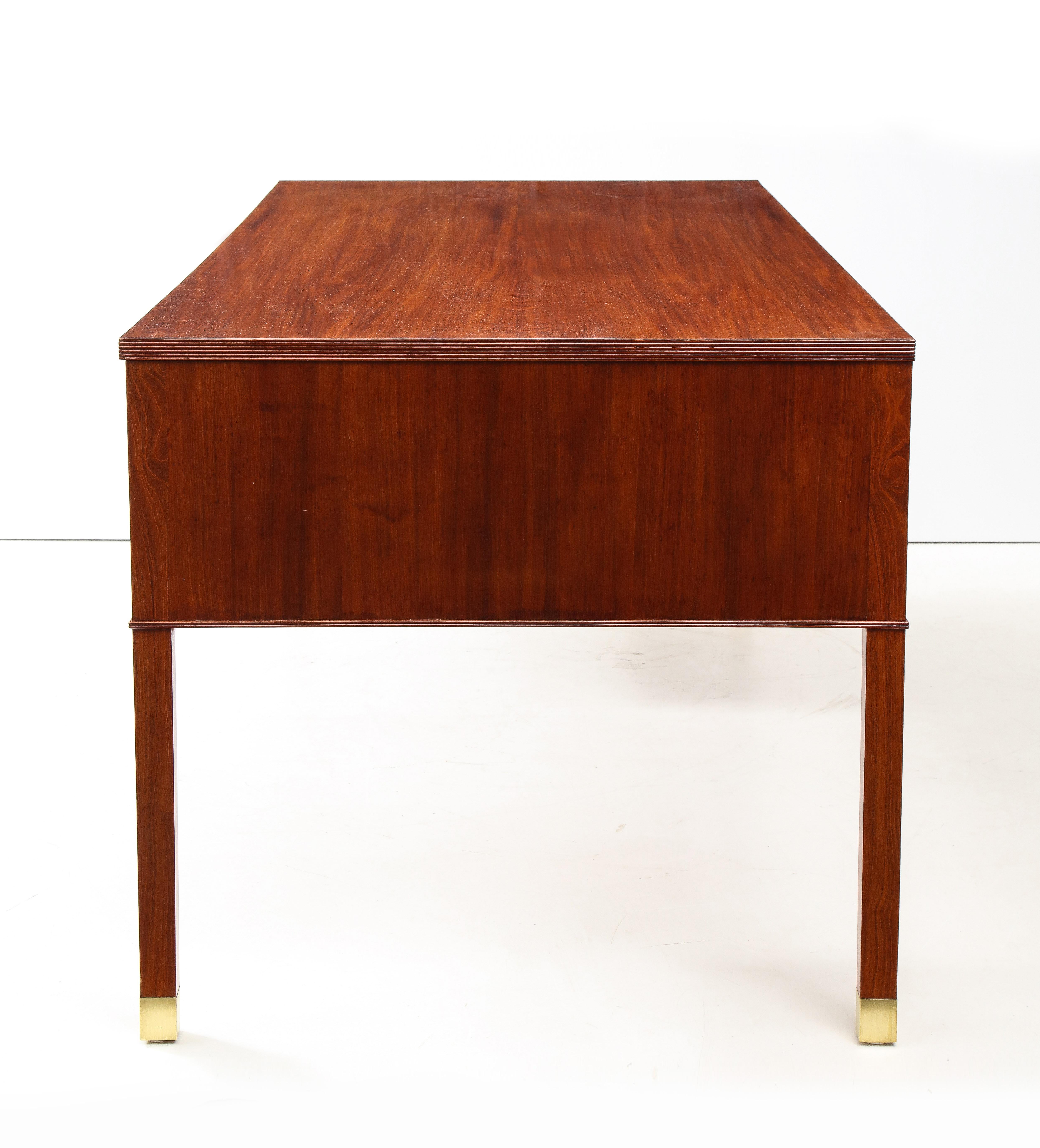 Ole Wanscher Mahogany Desk, circa 1950s, Produced by A. J. Iversen 4