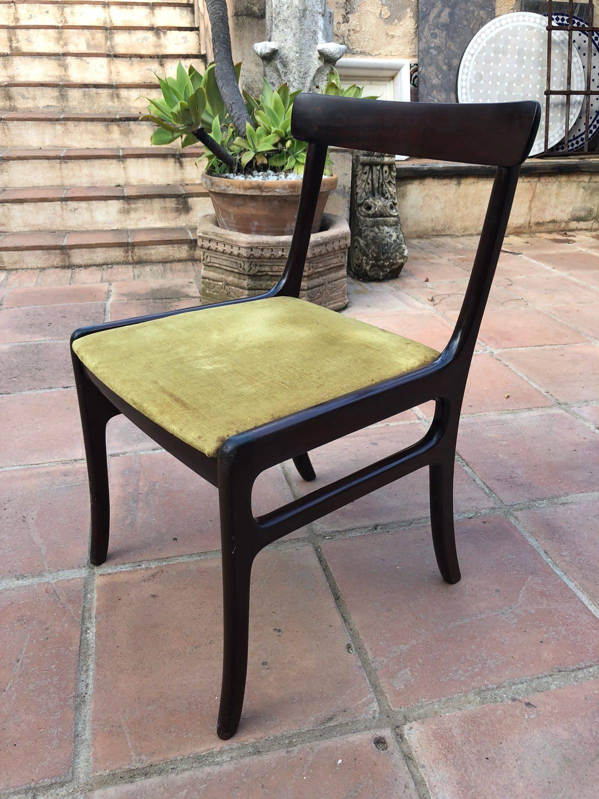 Ole Wanscher Mahogany 'Rungstedlund' Dining Chairs For Sale 1