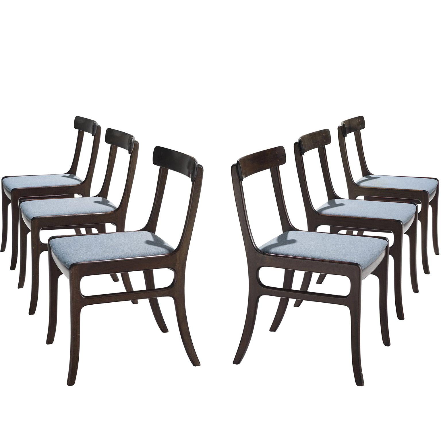 Pair of Ole Wanscher Mahogany 'Rungstedlund' Dining Chairs
