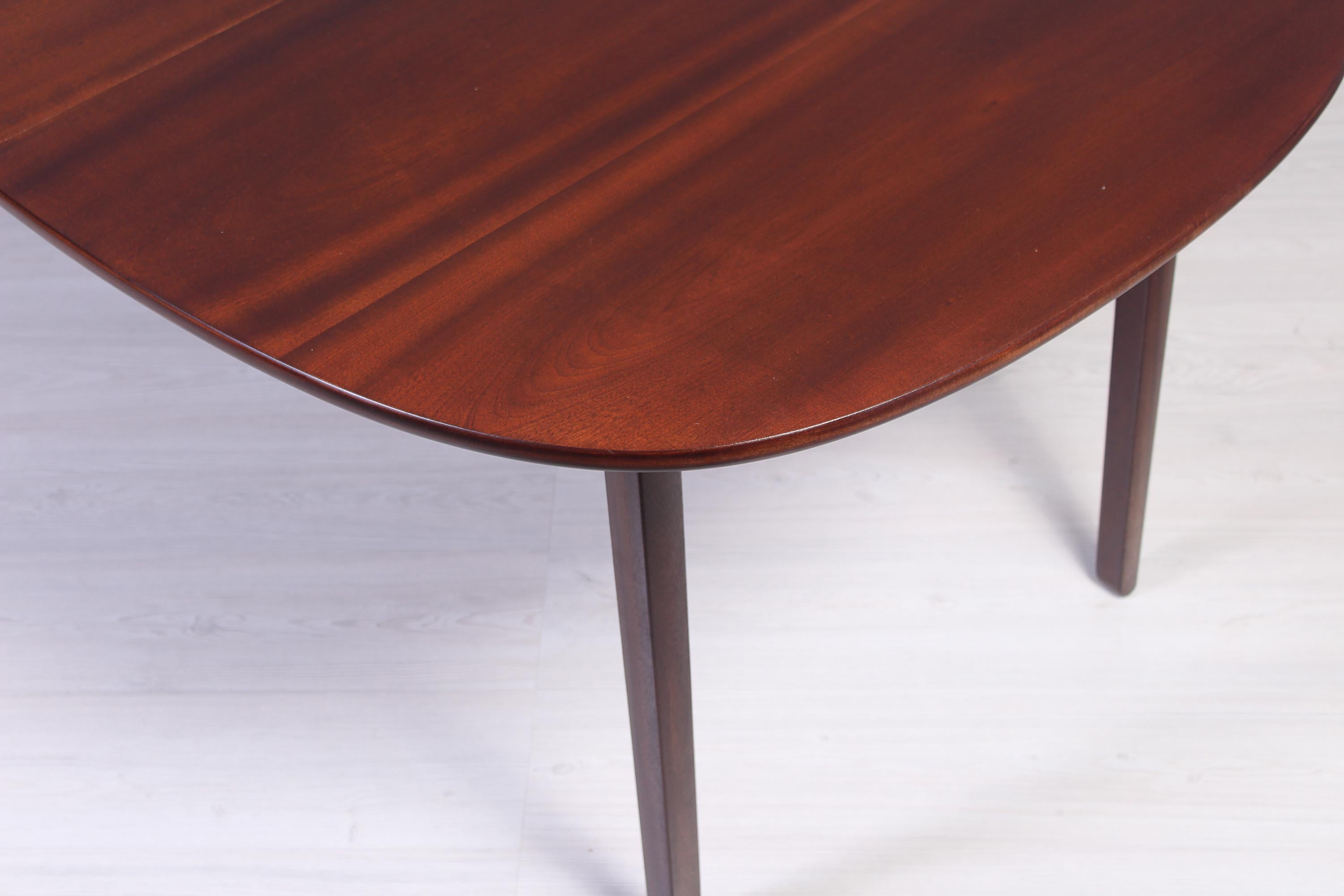 Ole Wanscher Mahogany Rungstedlund Dining Table, 1960s For Sale 5