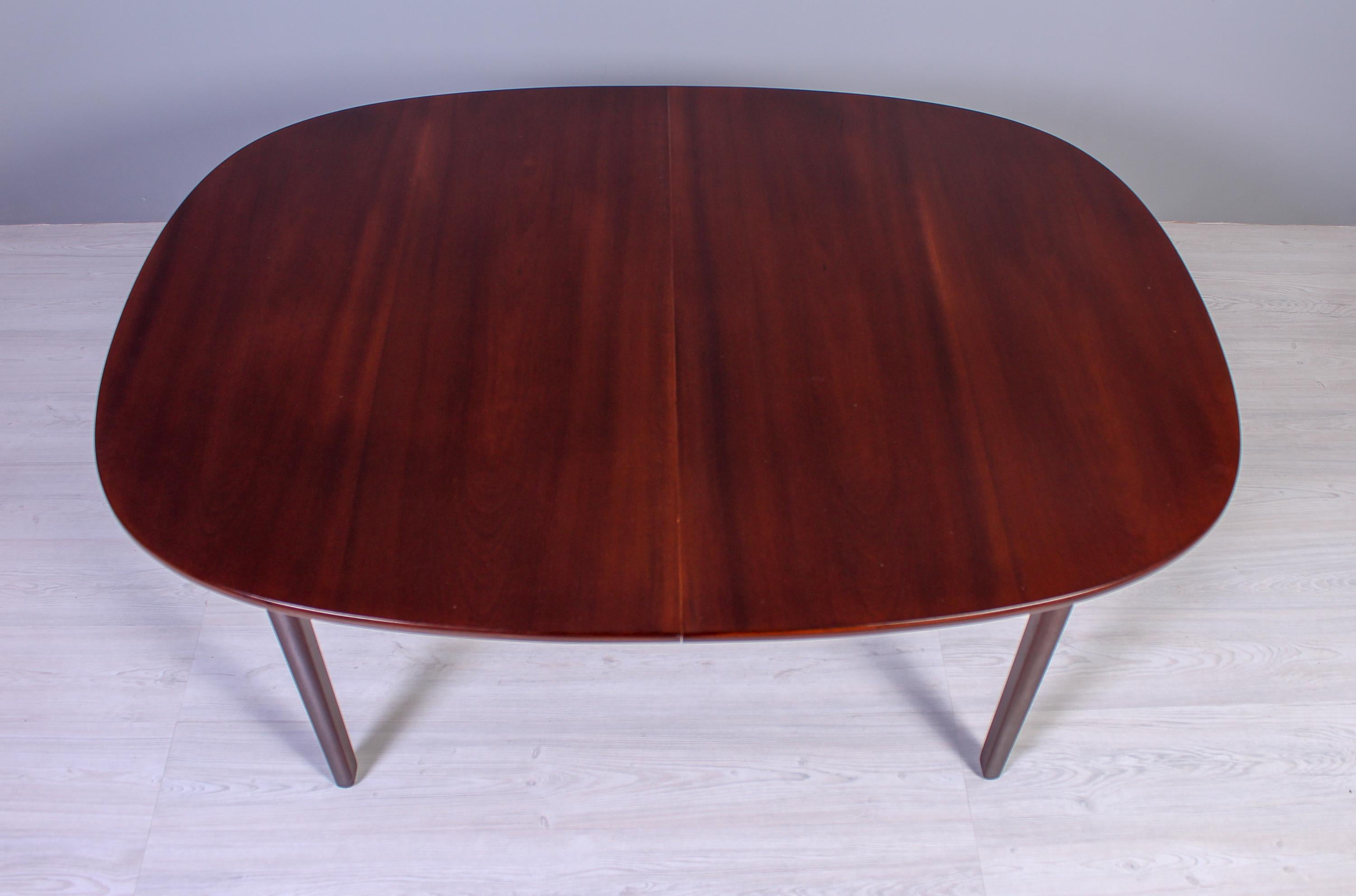 Danish Ole Wanscher Mahogany Rungstedlund Dining Table, 1960s For Sale