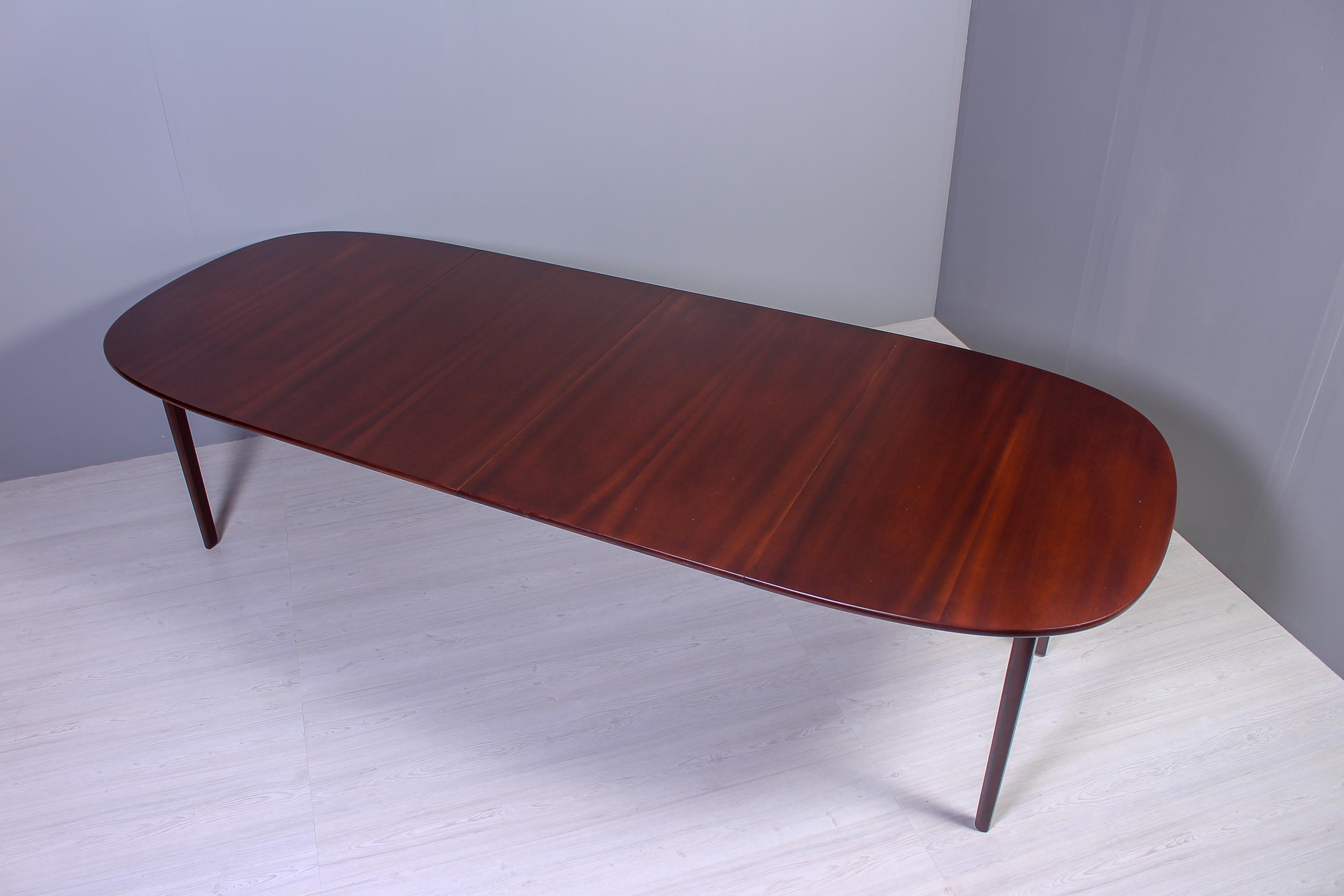 Ole Wanscher Mahogany Rungstedlund Dining Table, 1960s For Sale 2