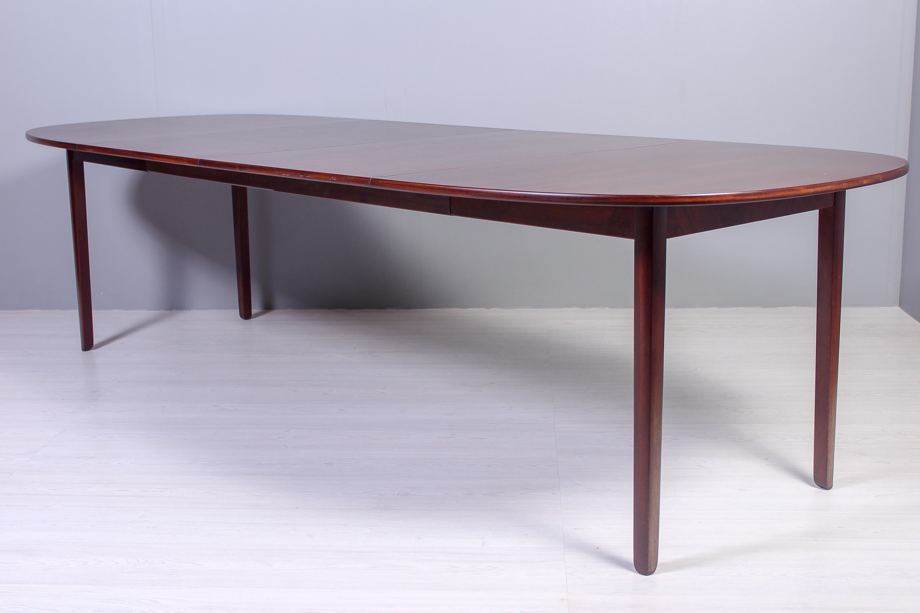 Ole Wanscher Mahogany Rungstedlund Dining Table, 1960s For Sale 3