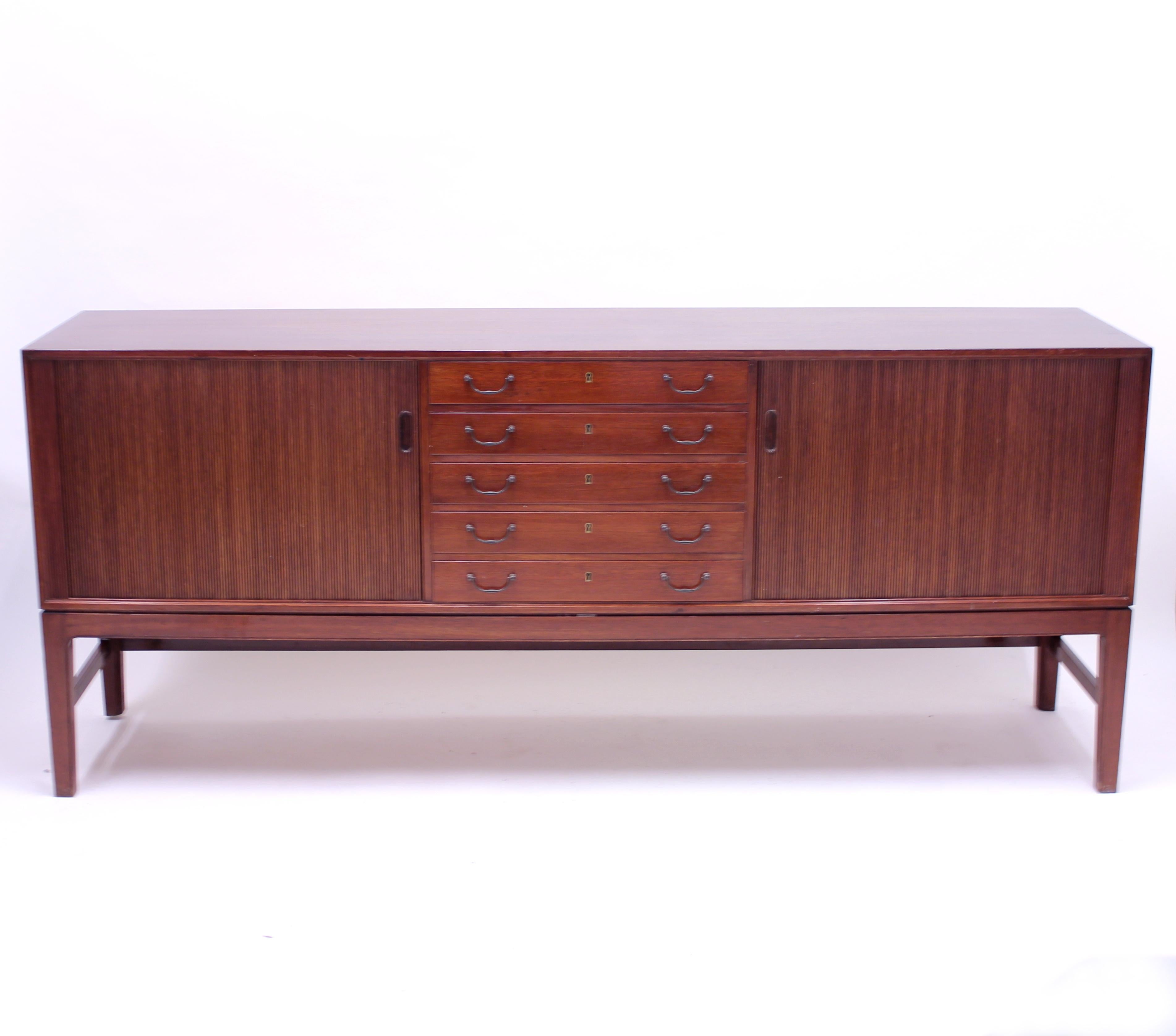20th Century Ole Wanscher Mahogany Sideboard, A.J. Iversen, 1940s
