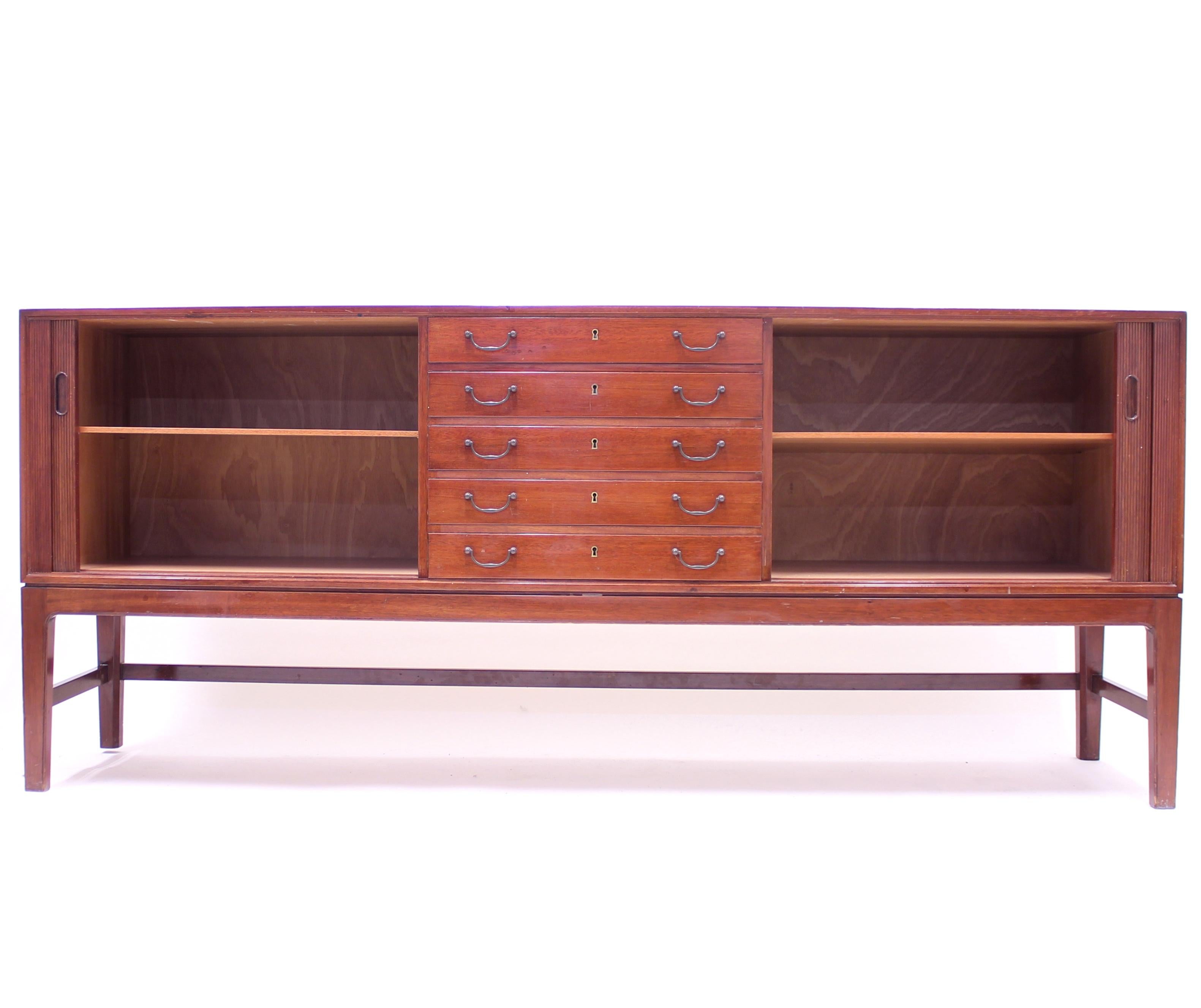 Ole Wanscher Mahogany Sideboard, A.J. Iversen, 1940s 1