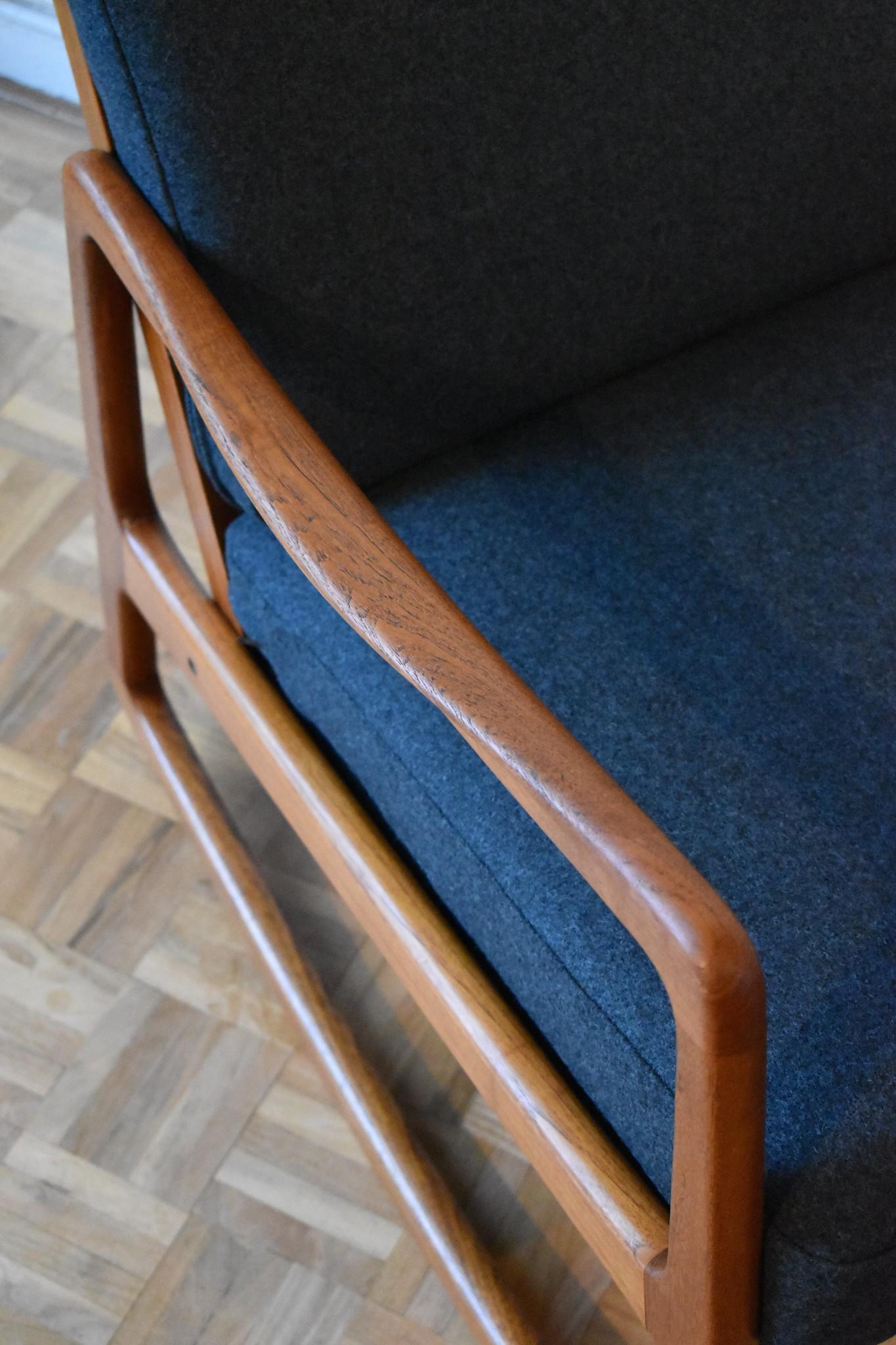 Scandinavian Modern Ole Wanscher Model 120 Teak Rocking Chair for France & Son, Denmark