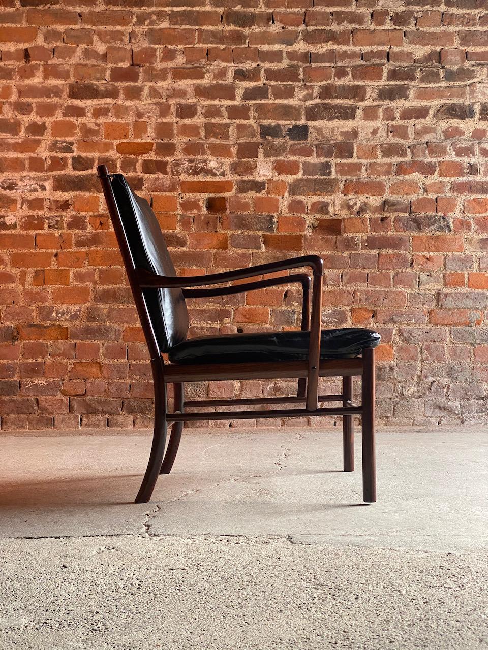 Ole Wanscher Model 149 Rosewood Colonial Chair by Poul Jeppesens, Denmark 3