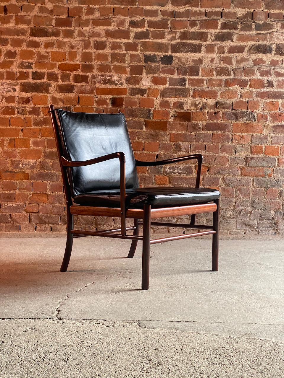 Ole Wanscher Model 149 Rosewood Colonial Chair by Poul Jeppesens, Denmark 4