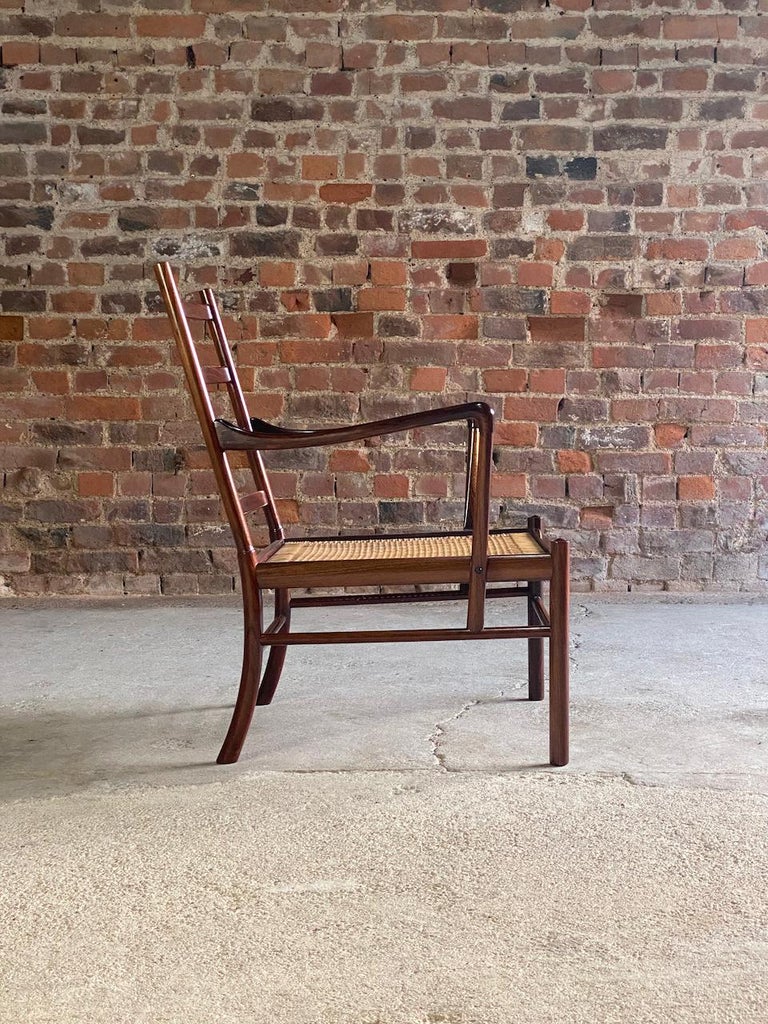 Mid-20th Century Ole Wanscher Model 149 Rosewood Colonial Chair by Poul Jeppesens, Denmark For Sale