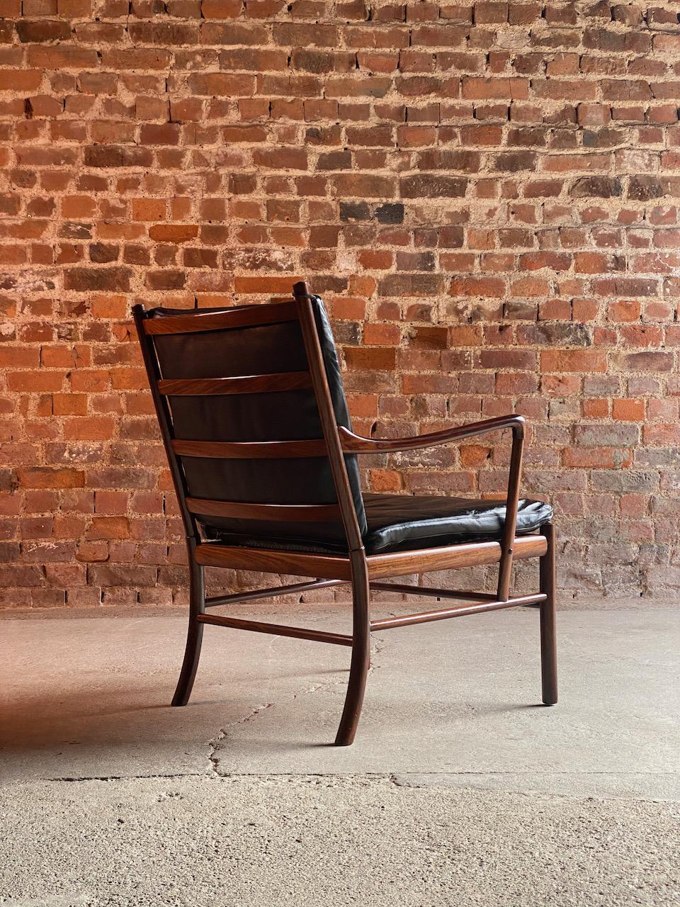 Ole Wanscher Model 149 Rosewood Colonial Chair by Poul Jeppesens, Denmark 2