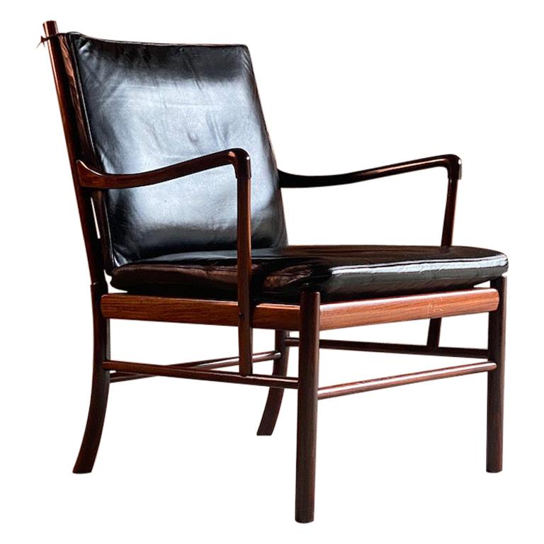 Ole Wanscher Model 149 Rosewood Colonial Chair by Poul Jeppesens, Denmark