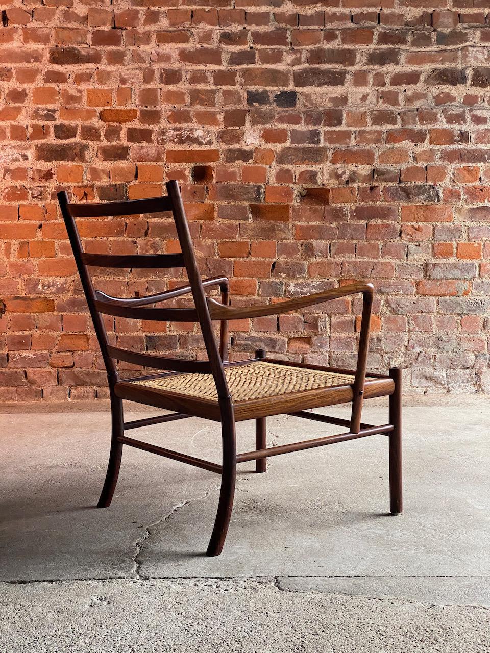 Ole Wanscher Model 149 Rosewood Colonial Chairs by Poul Jeppesens, circa 1950 3