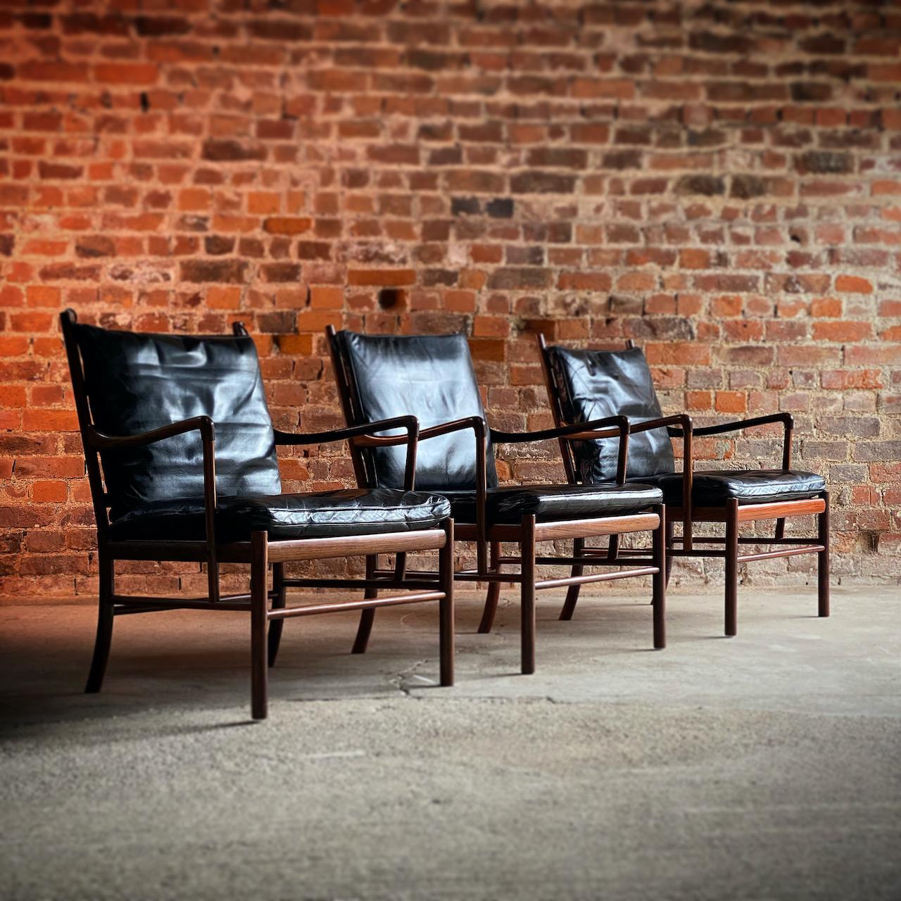 Ole Wanscher Model 149 Rosewood Colonial Chairs by Poul Jeppesens, circa 1950 9