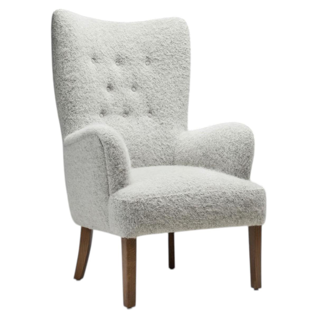 Sedia con schienale alto “Model 1673” di Ole Wanscher per Fritz Hansen, Danimarca, anni ’40 in vendita