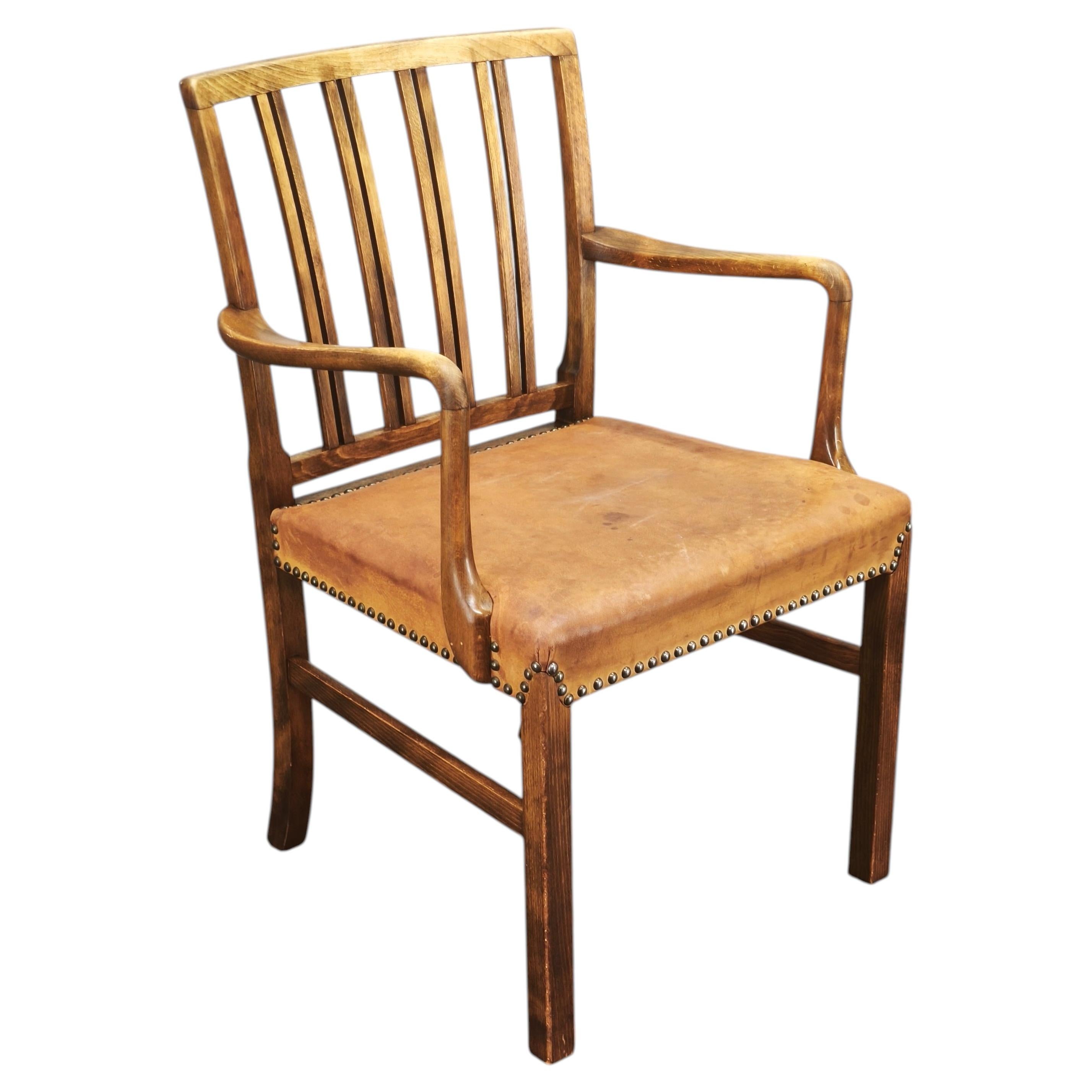 Ole Wanscher, Sessel Modell 1675 für Fritz Hansen, Dänemark 1942 im Angebot