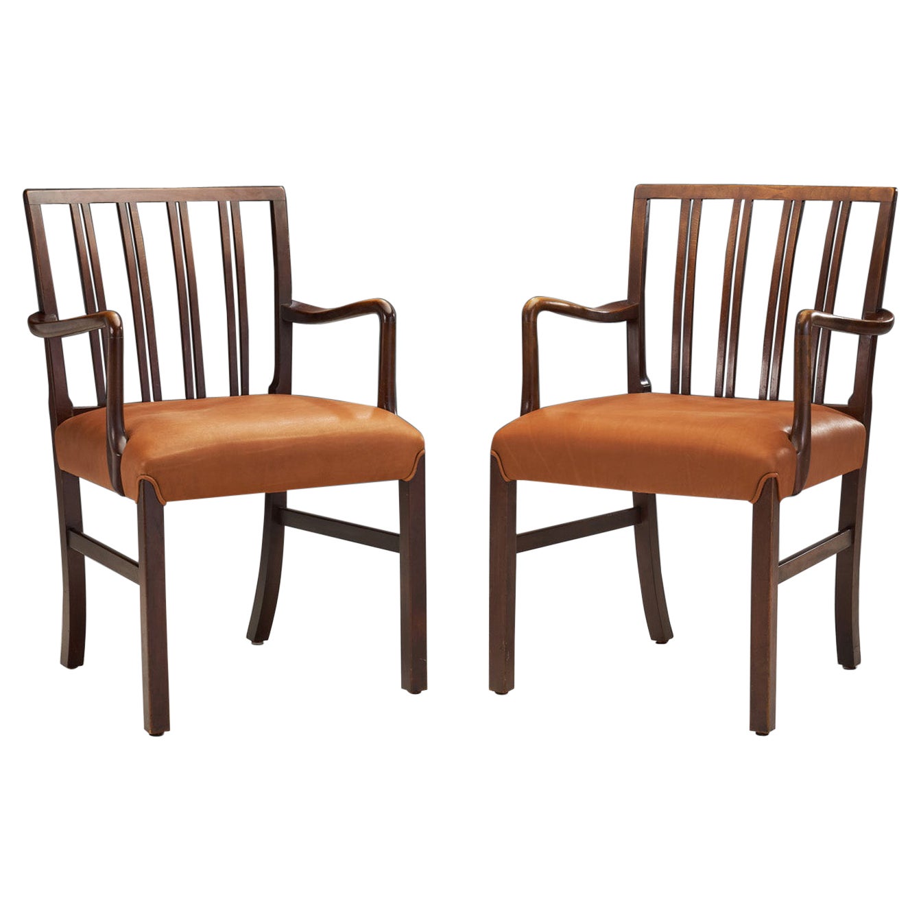 Ole Wanscher "Model 1675" Dining Chairs for Fritz Hansen, Denmark 1940s