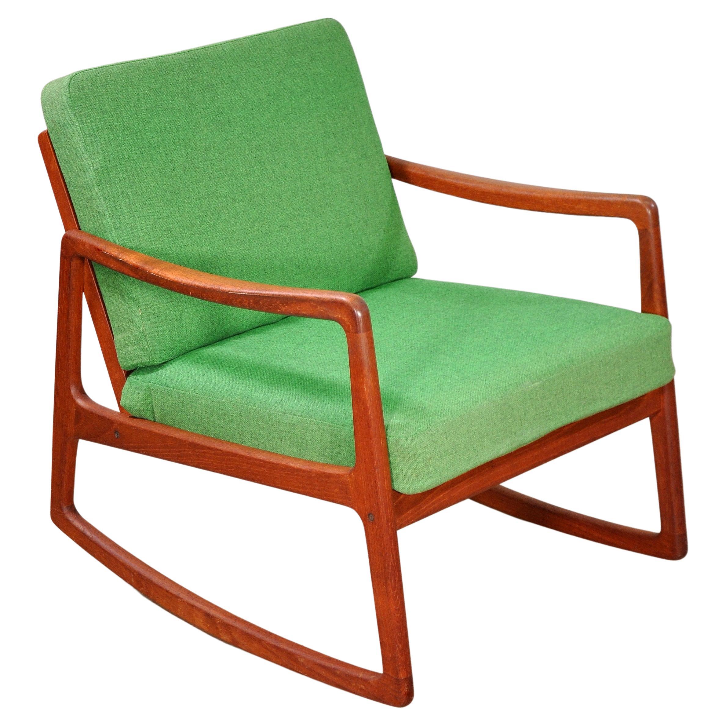 Ole Wanscher Model FD-120 Rocking Chair for France & Søn For Sale 2