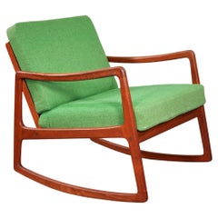 Retro Ole Wanscher Model FD-120 Rocking Chair for France & Søn