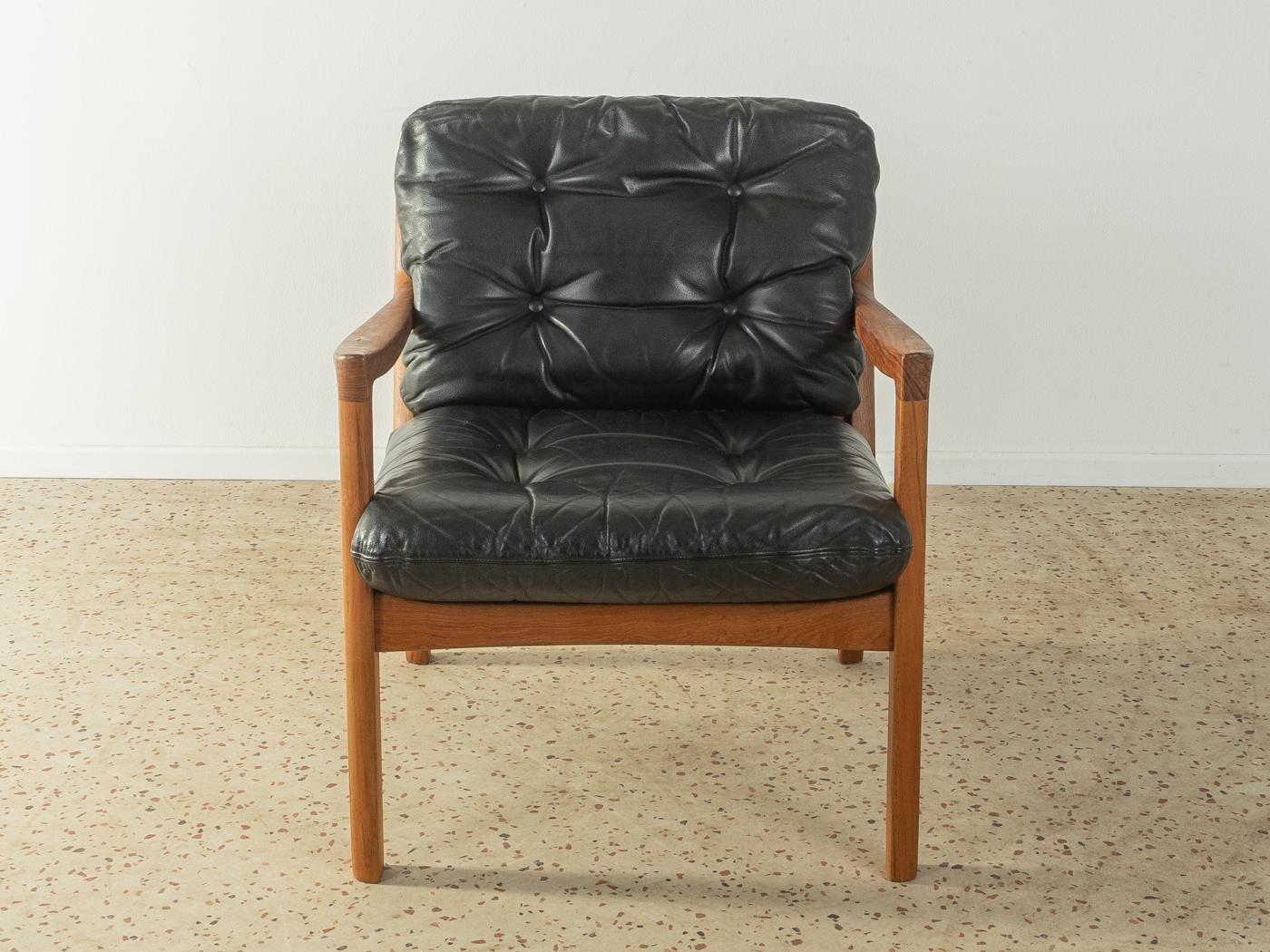 Mid-Century Modern Ole Wanscher Model Senator Leather Armchair, 1960s For Sale