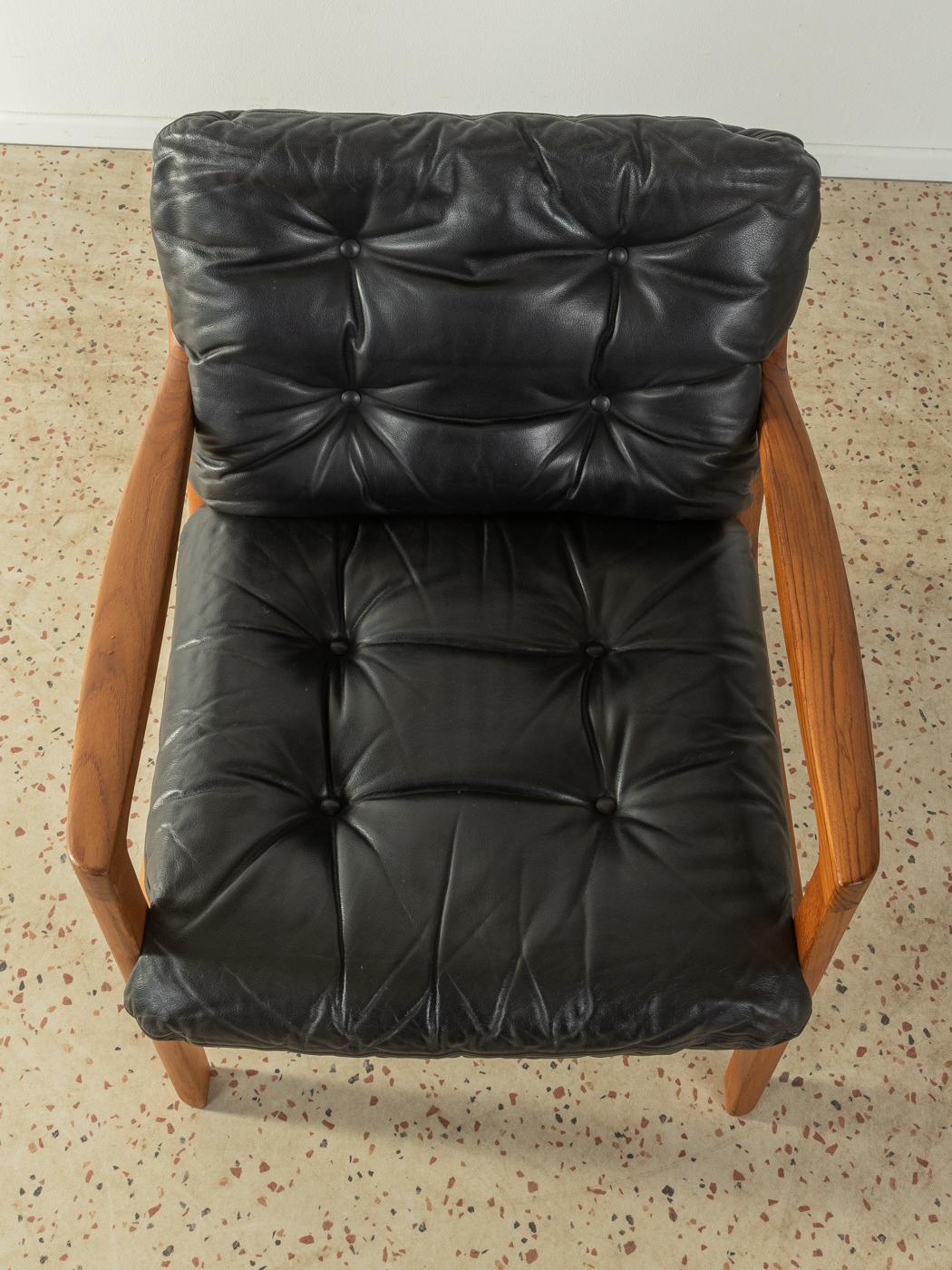 Ole Wanscher Model Senator Leather Armchair, 1960s In Good Condition For Sale In Neuss, NW