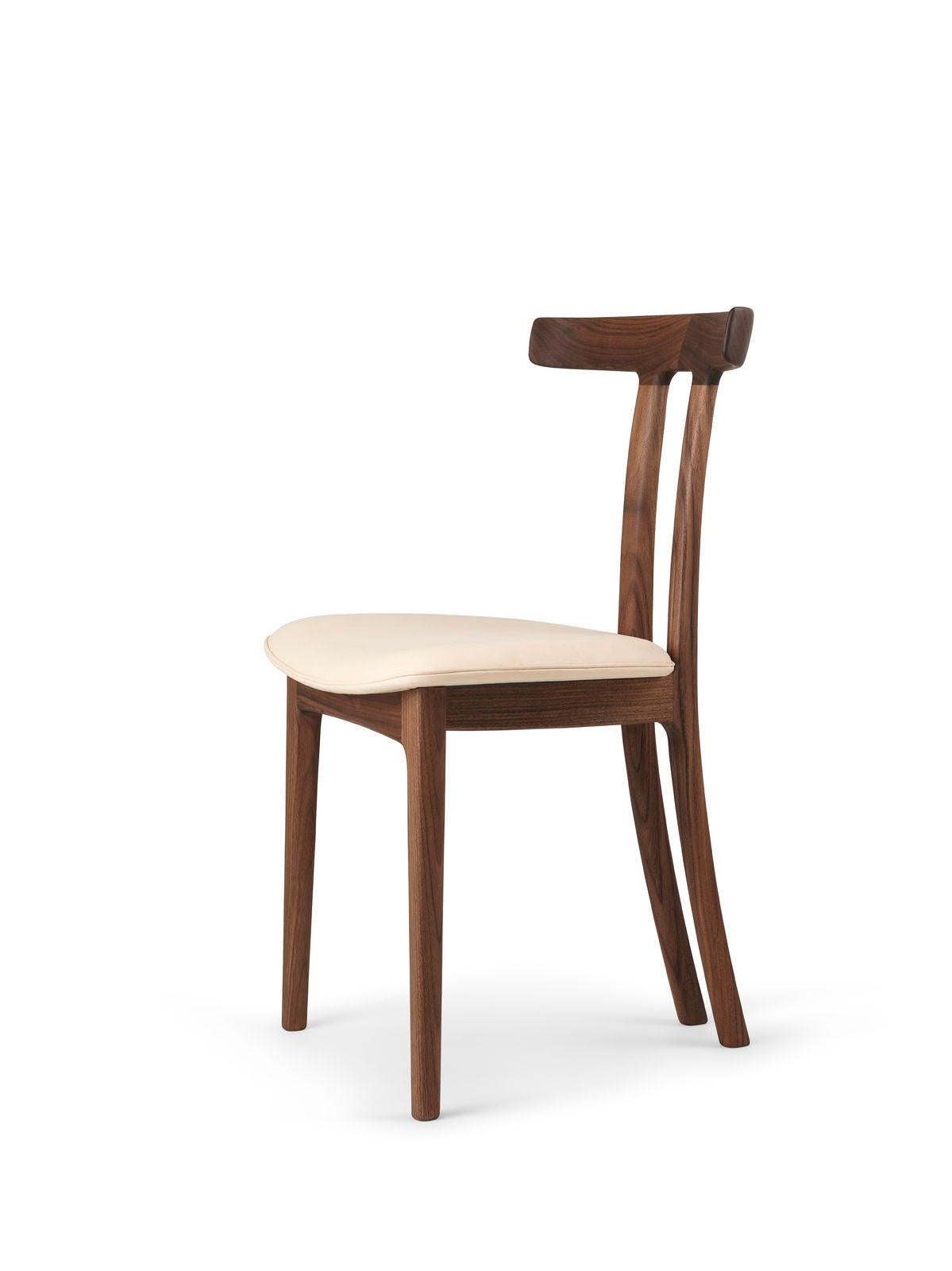 Ole Wanscher OW58 T-Chair Walnussöl Leder SIF 90 für Carl Hansen (Moderne der Mitte des Jahrhunderts) im Angebot