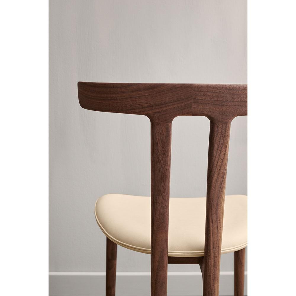 Ole Wanscher OW58 T-Chair Walnussöl Leder SIF 90 für Carl Hansen (Dänisch) im Angebot