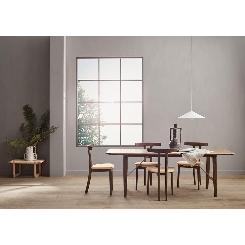 Ole Wanscher OW58 T-Chair Walnussöl Leder SIF 90 für Carl Hansen im Angebot 1