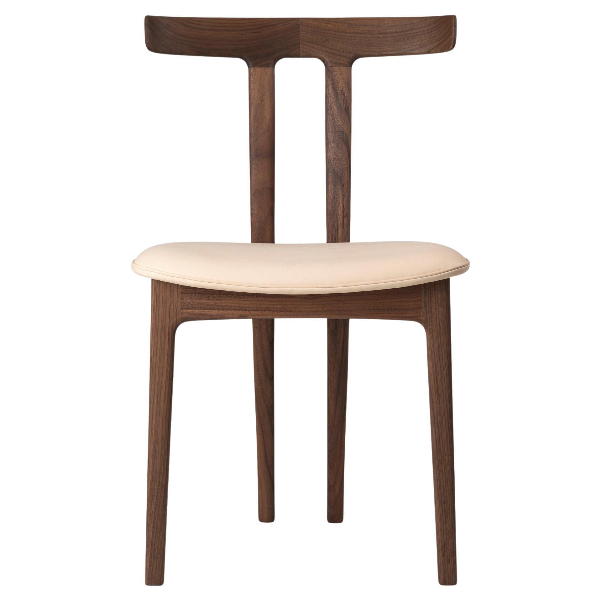 Ole Wanscher OW58 T-Chair Walnussöl Leder SIF 90 für Carl Hansen im Angebot