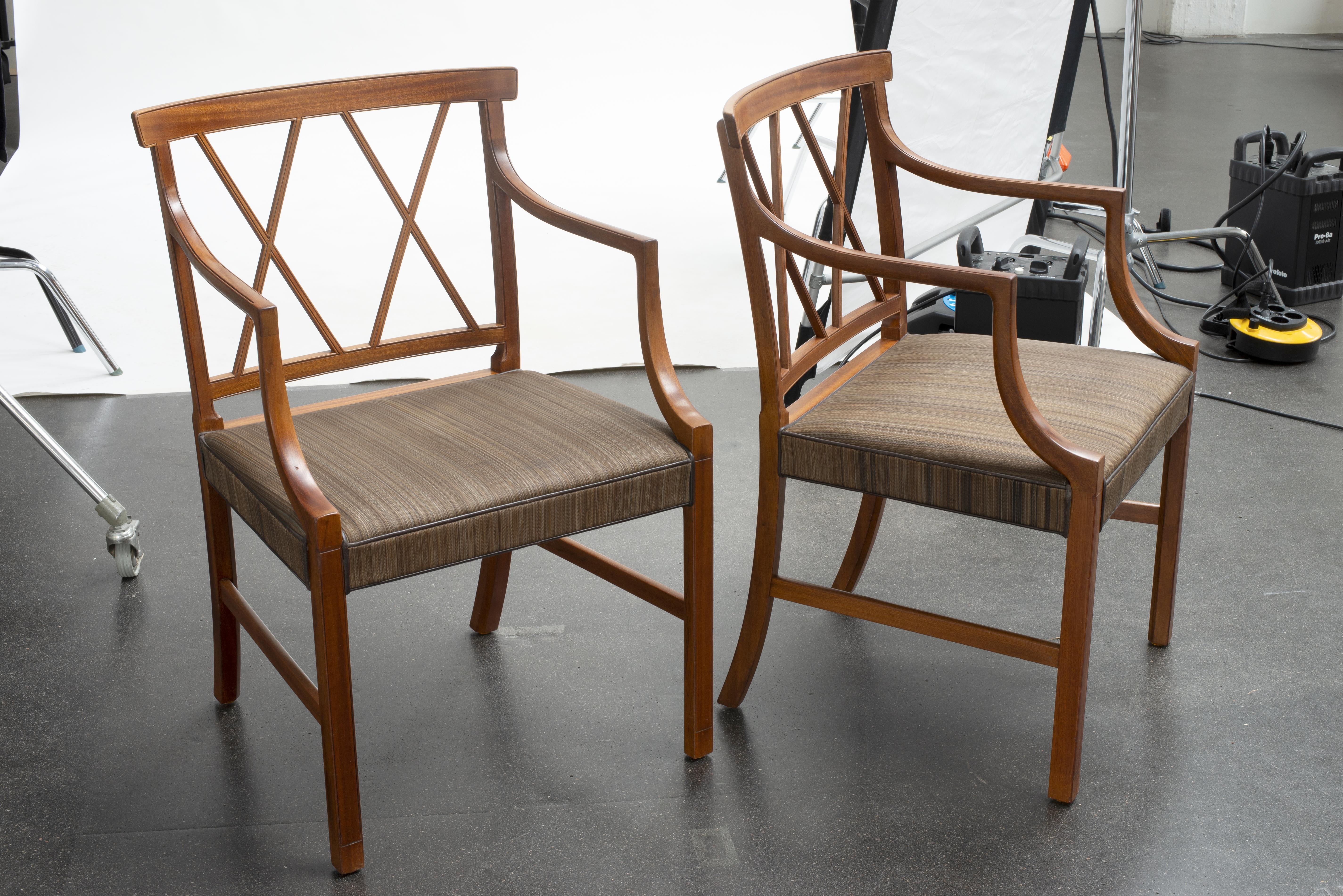 Scandinave moderne Ole Wanscher Pair of Armchairs for A. J. Iversen en vente