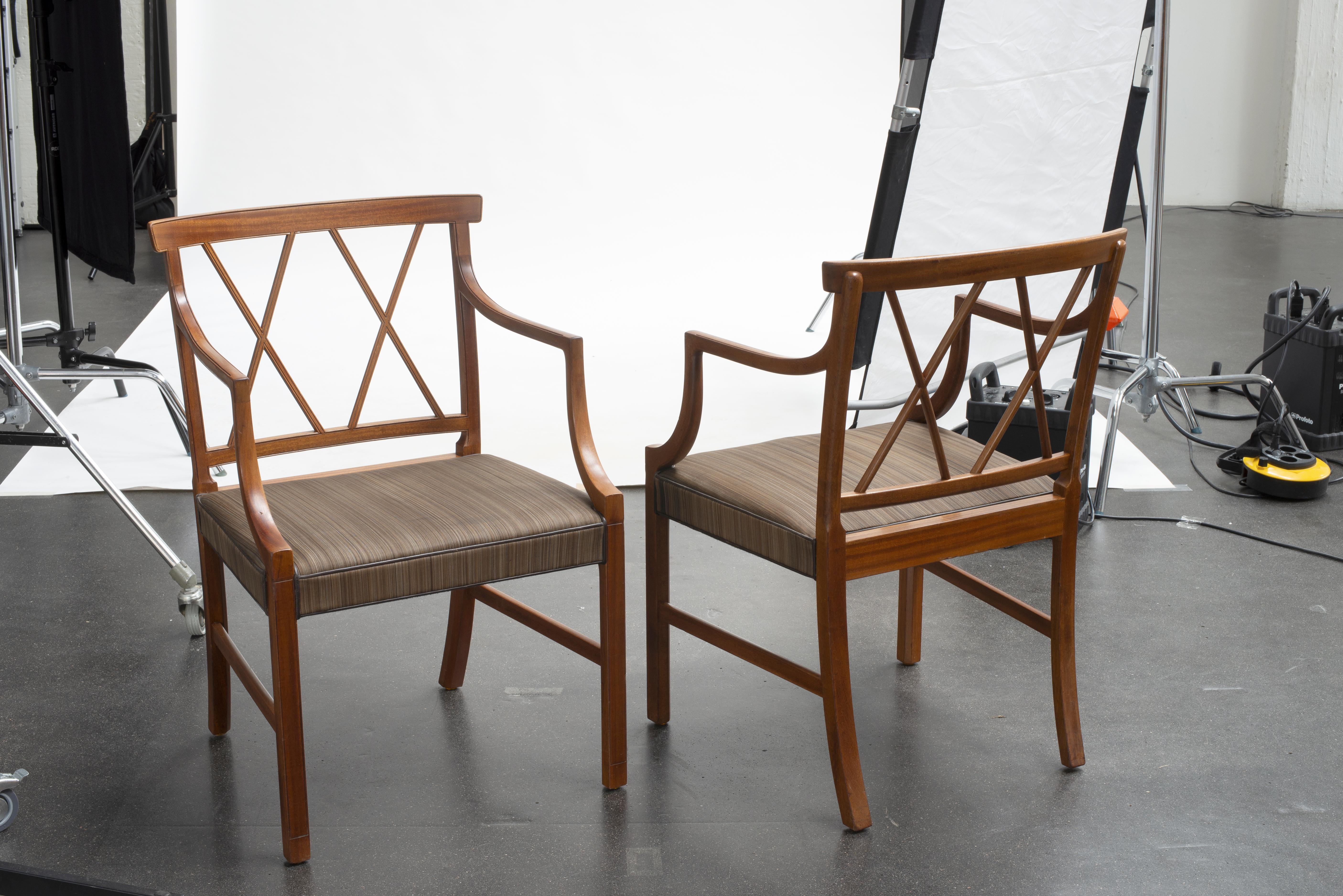 Danois Ole Wanscher Pair of Armchairs for A. J. Iversen en vente