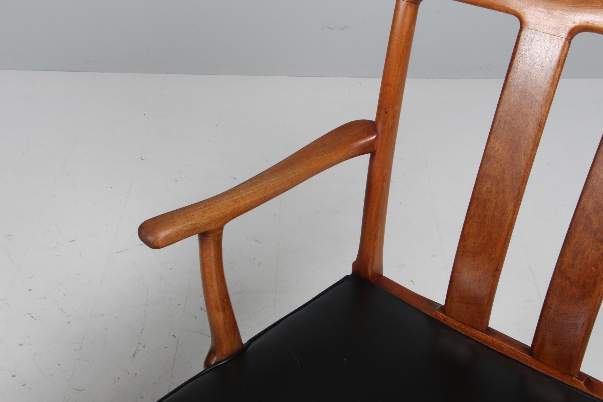 Metà XX secolo Coppia di poltrone Ole Wanscher modello 1764, Danimarca anni '50 in vendita