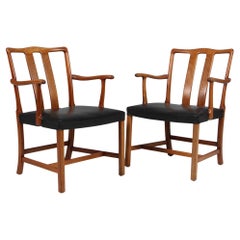 Ole Wanscher pair of armchairs model 1764, Denmark 1950s