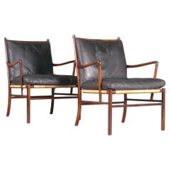 Ole Wanscher, Pair of Colonial Chairs, model PJ149, 1st Edition 1949, Rosewood