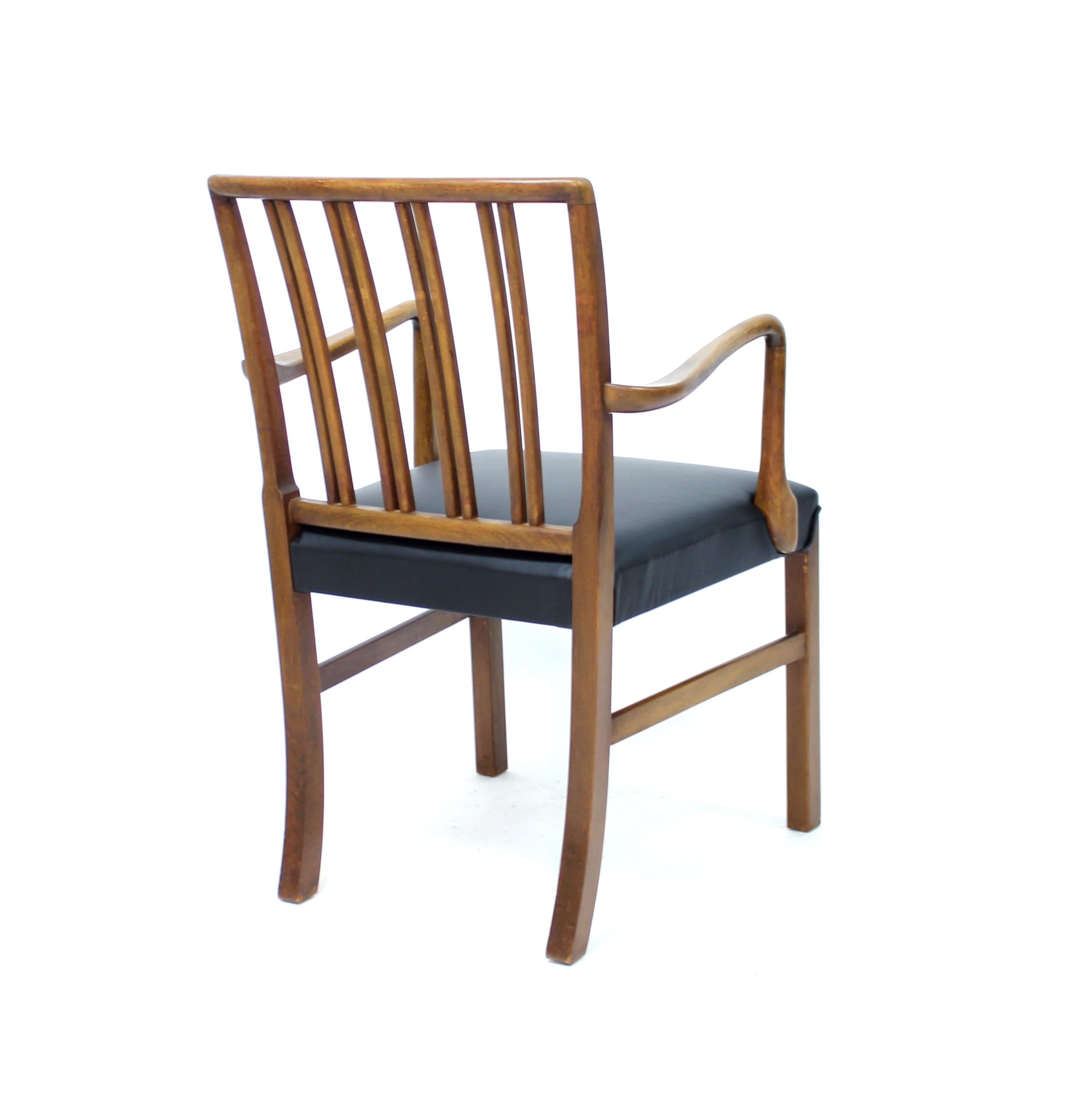 Ole Wanscher coppia di poltrone danese 1675 per Fritz Hansen, 1942 in vendita 5