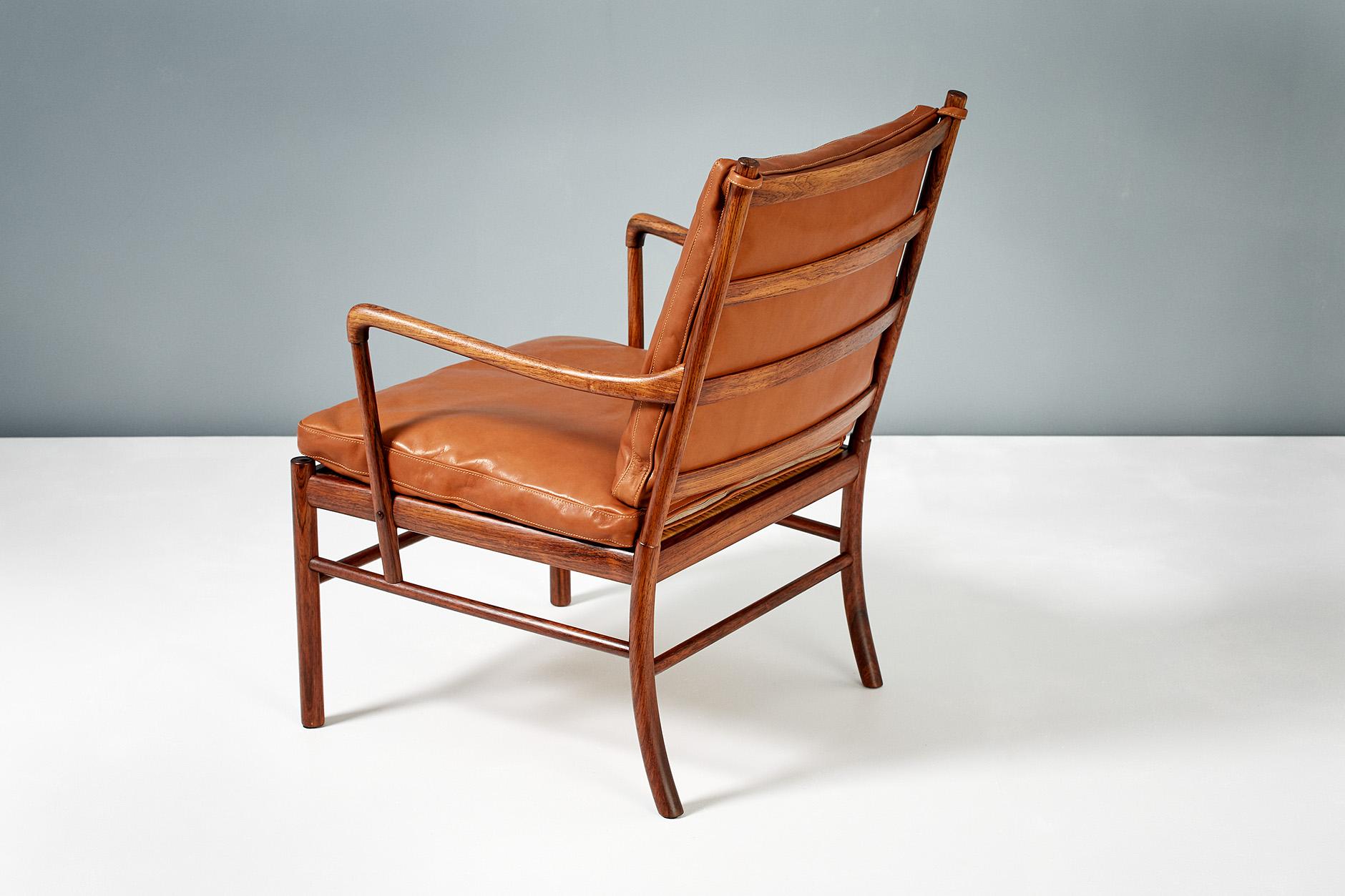 Ole Wanscher Paar Kolonialstühle aus Palisanderholz, 1950er Jahre (Dänisch) im Angebot