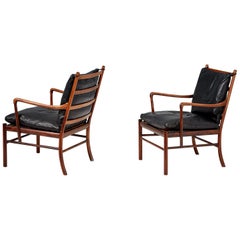 Ole Wanscher Pair of Vintage Rosewood Colonial Chair, 1950s