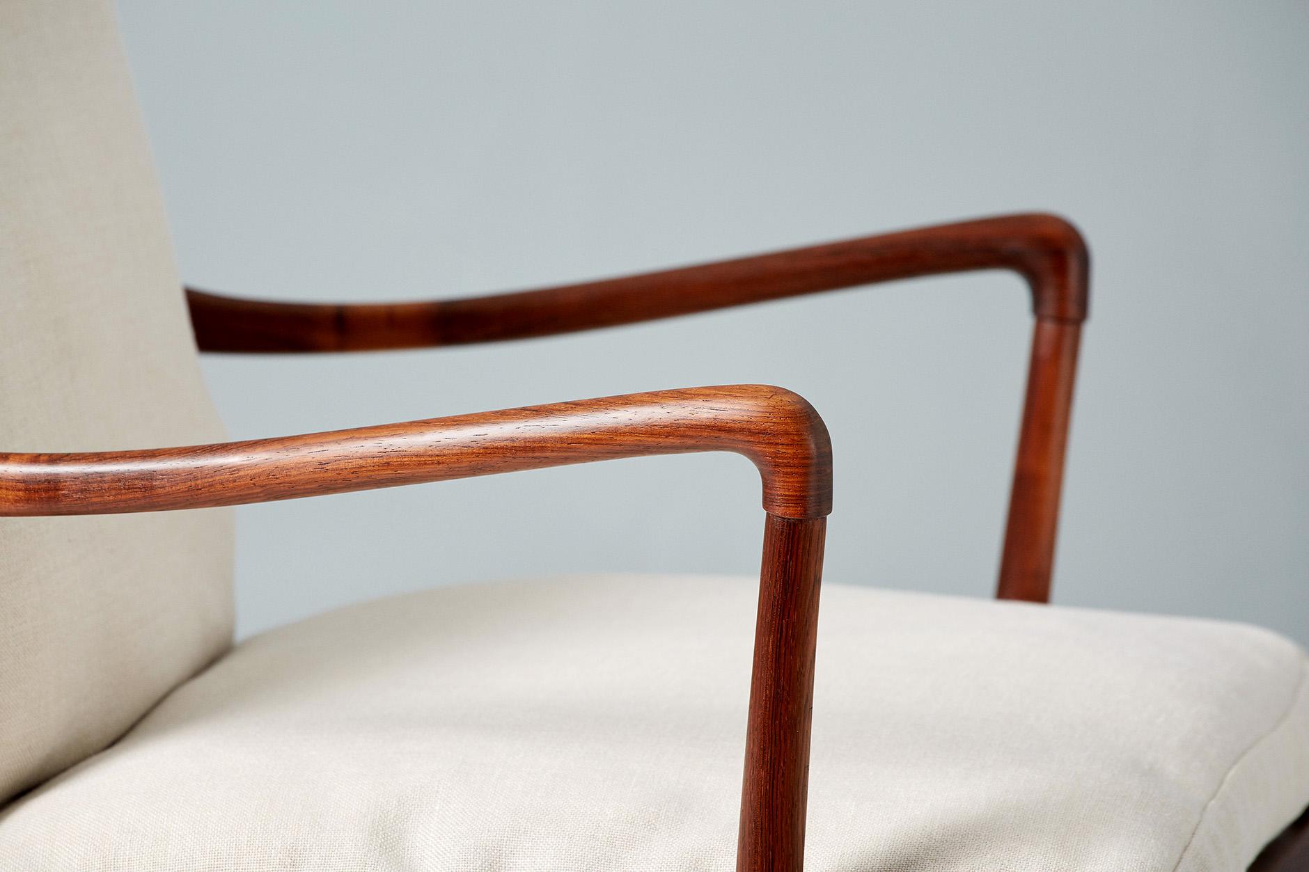 Ole Wanscher Pair of Vintage Rosewood Colonial Chairs, 1950s 3