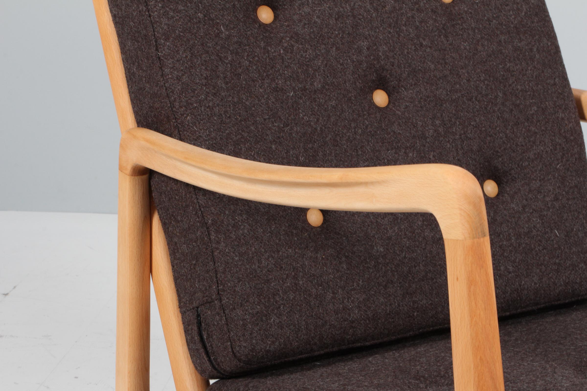 Danois Chaise à bascule Ole Wanscher, modèle FD110, Danemark, années 1950 en vente