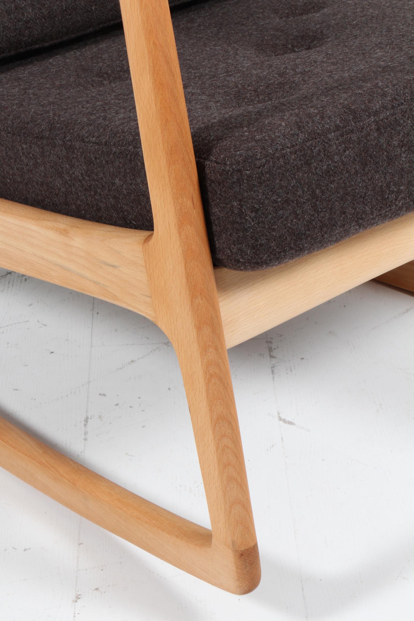 Chaise à bascule Ole Wanscher, modèle FD110, Danemark, années 1950 Bon état - En vente à Esbjerg, DK