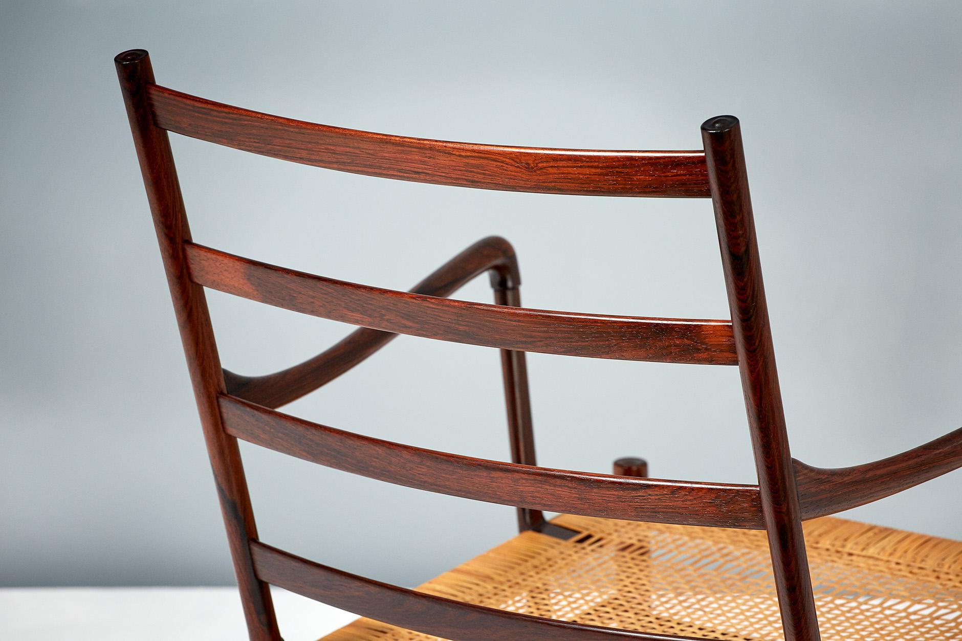 Ole Wanscher Rosewood 1st Edition Colonial Chair, 1949 In Good Condition For Sale In London, GB