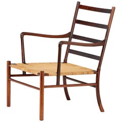 Ole Wanscher Rosewood 1st Edition Colonial Chair, 1949