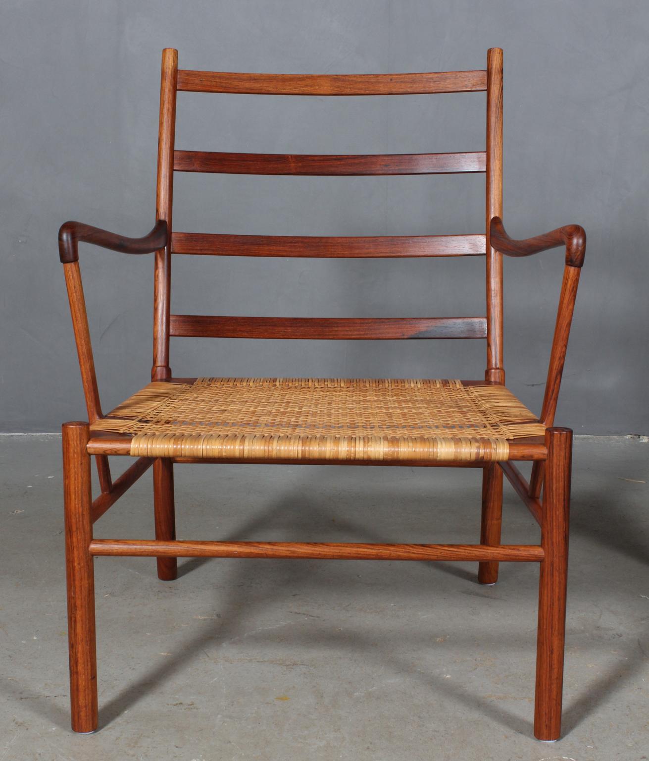 Ole Wanscher Rosewood 1st Edition set of Colonial Chairs, 1949 4