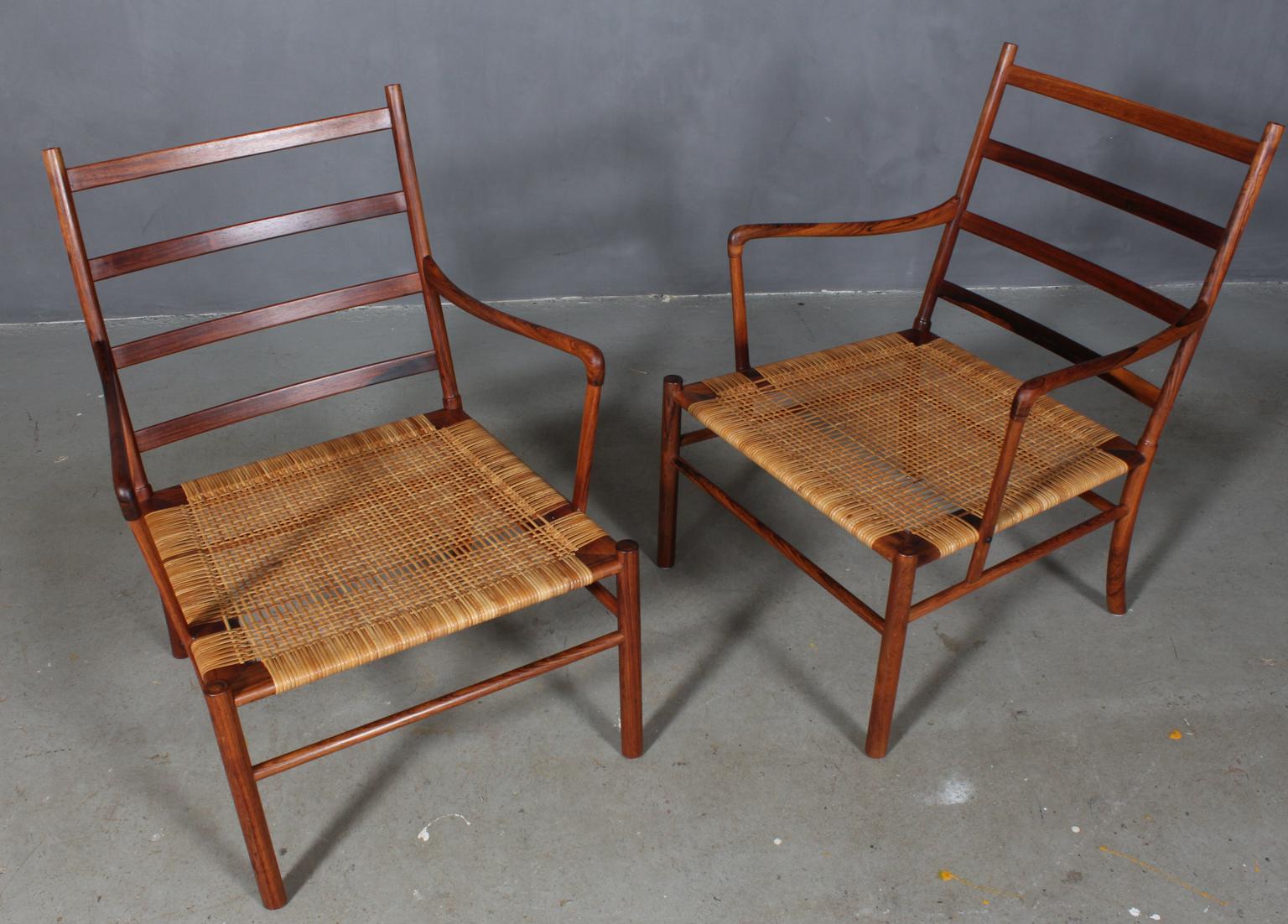 Ole Wanscher

Set of PJ-149 colonial chairs, 1949

The colonial chair is one of Wanscher’s best loved and most iconic designs, drawing influence from British and French Colonial furniture of the 18th-19th centuries. Produced by Poul Jeppesen,