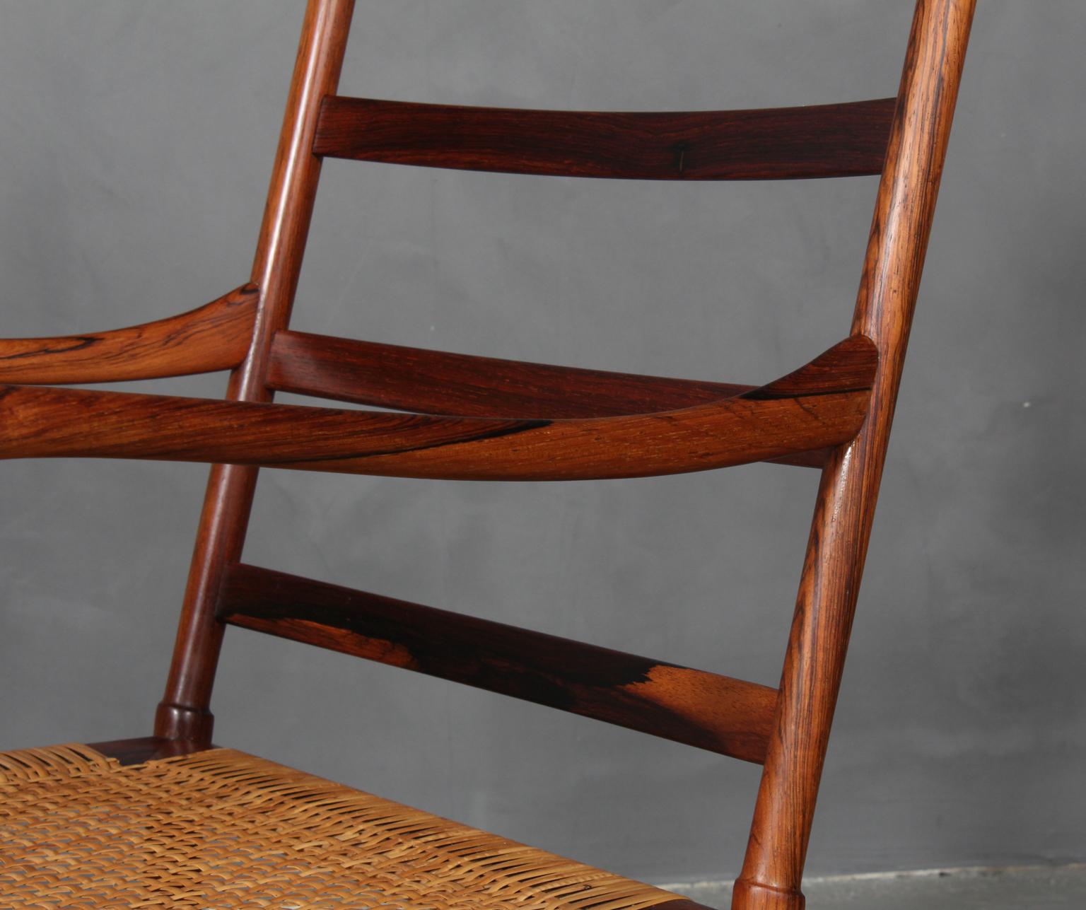 Ole Wanscher Rosewood 1st Edition set of Colonial Chairs, 1949 In Excellent Condition In Esbjerg, DK