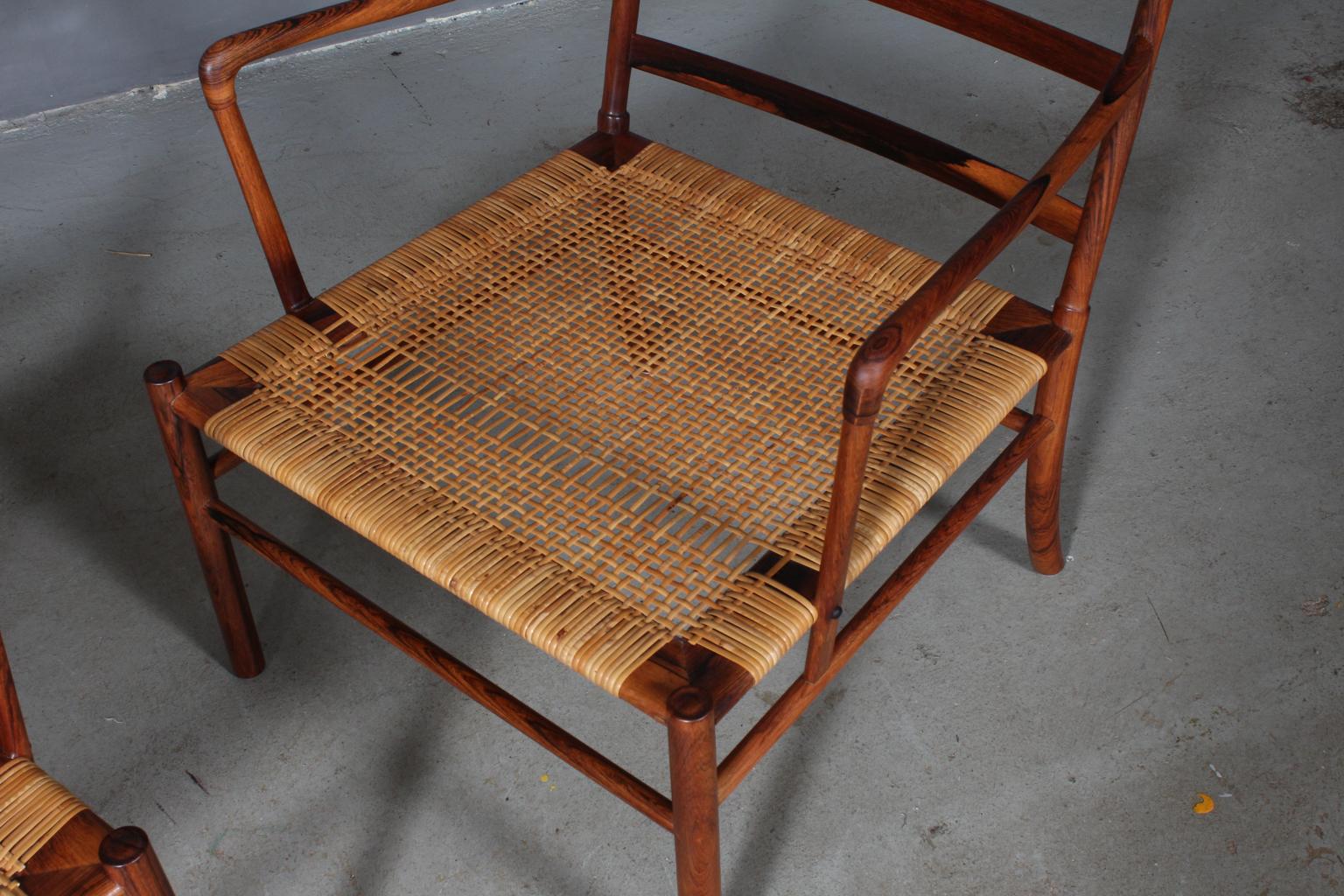 Ole Wanscher Rosewood 1st Edition set of Colonial Chairs, 1949 2