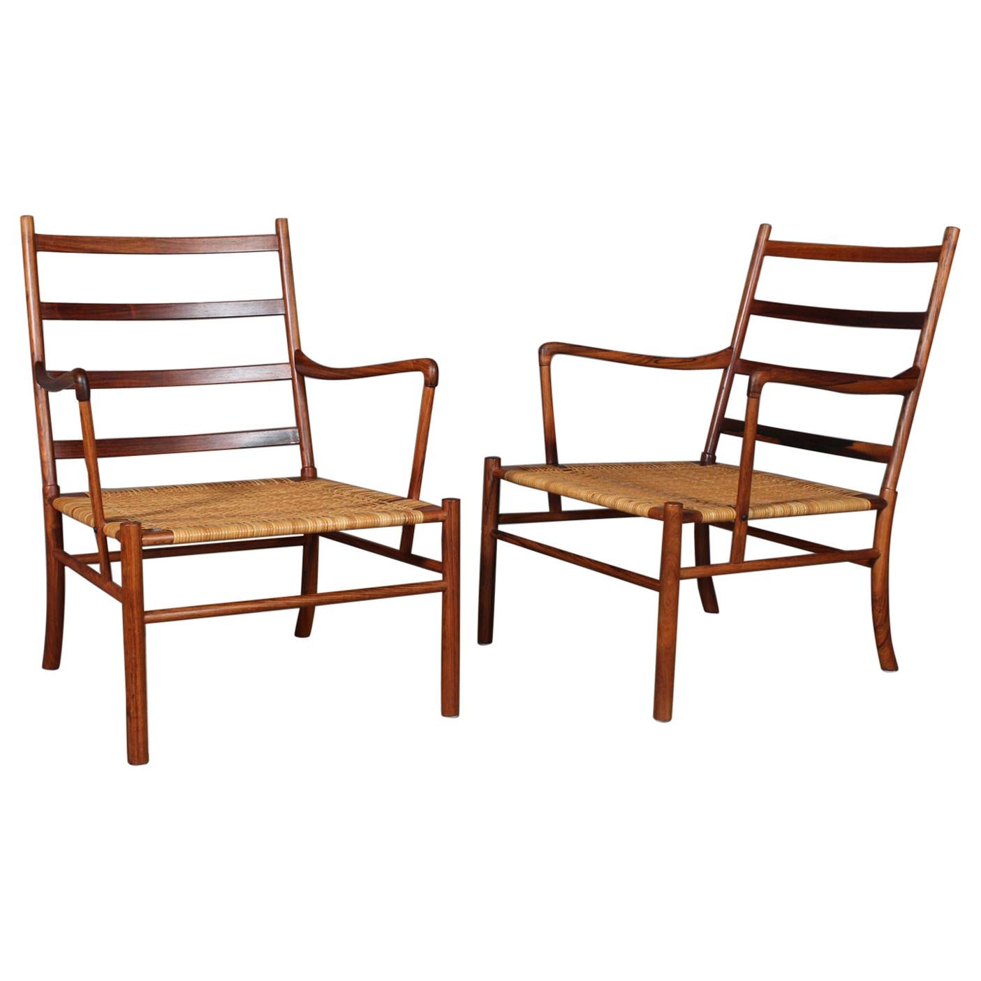 Ole Wanscher Rosewood 1st Edition set of Colonial Chairs, 1949