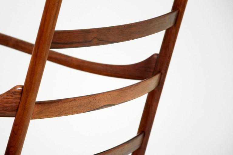 Scandinavian Modern Ole Wanscher Rosewood Colonial Chair, 1949
