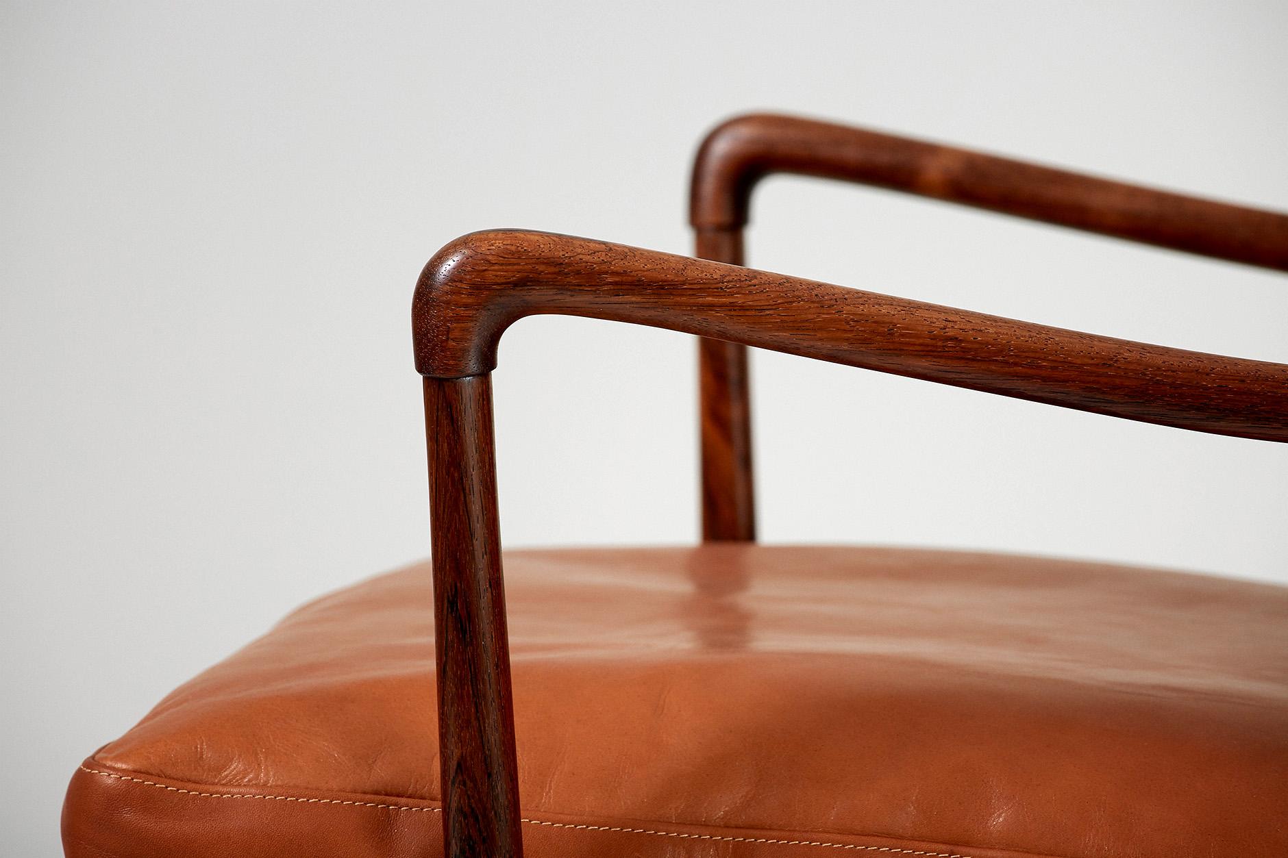 Ole Wanscher Rosewood Colonial Chair, 1949 1