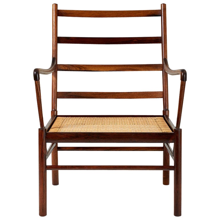 Ole Wanscher Rosewood Colonial Chair, 1949